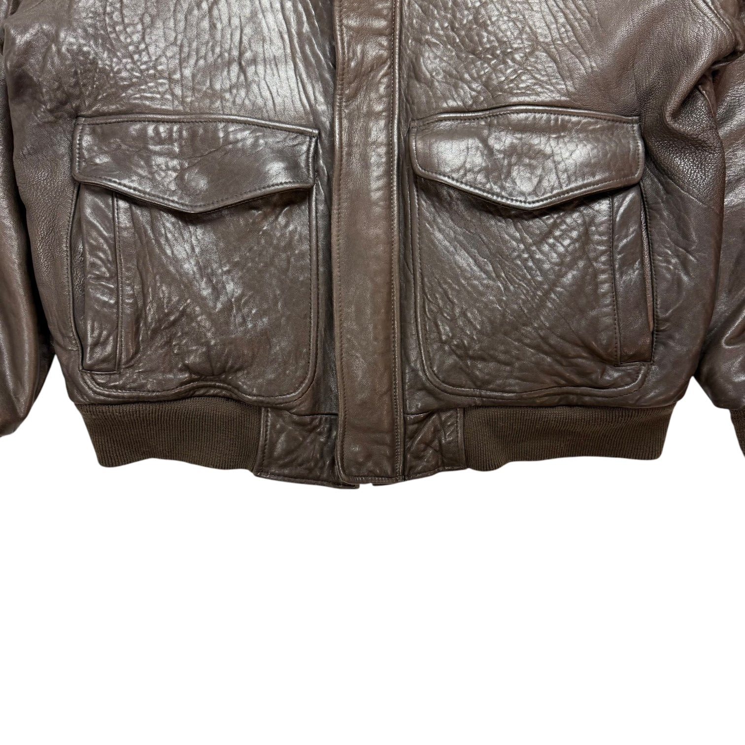 Vintage Avirex Leather Flight Jacket Brown