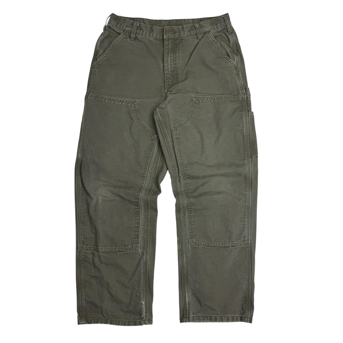 Vintage Carhartt Double Knee Pants Moss Green