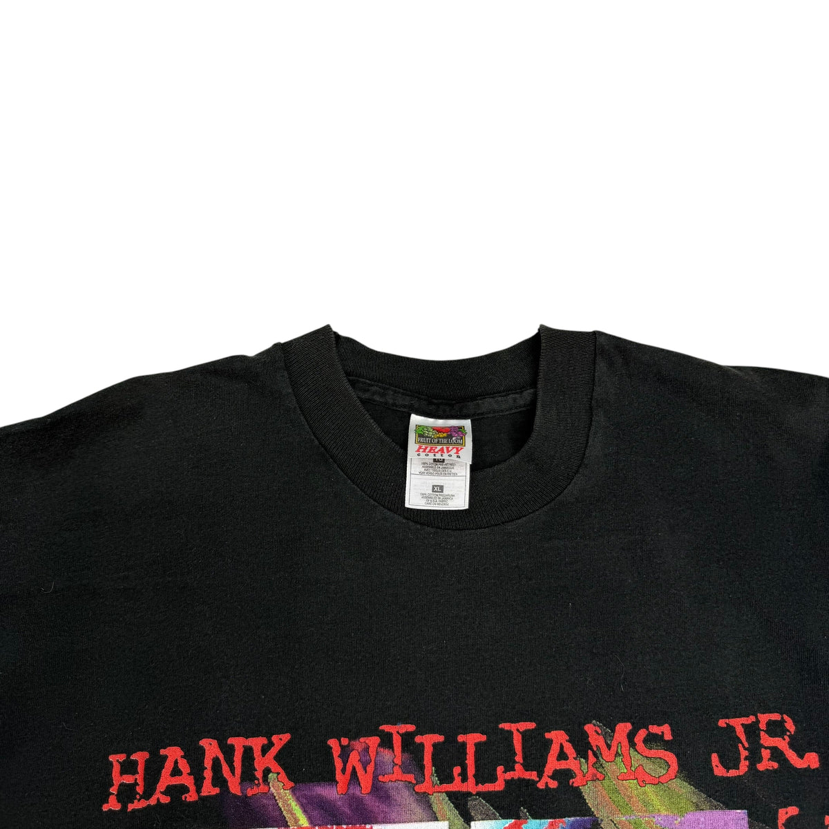 Vintage 90s Hank Williams Jr. Charlie Daniels Travis Tritt Jo Dee Messina Country Tee Faded Black
