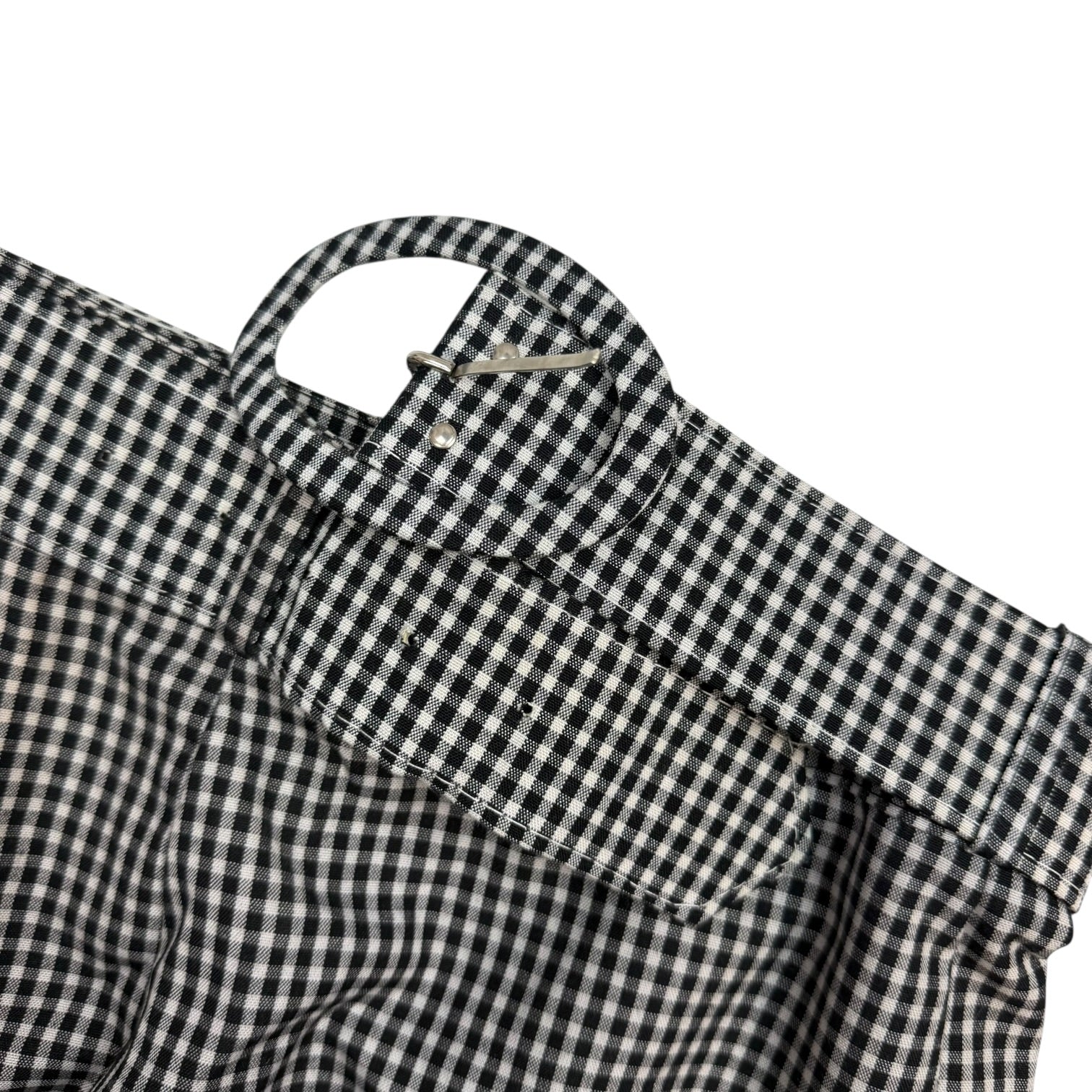 (W) Vintage Jenny B Plaid Skirt Black/White