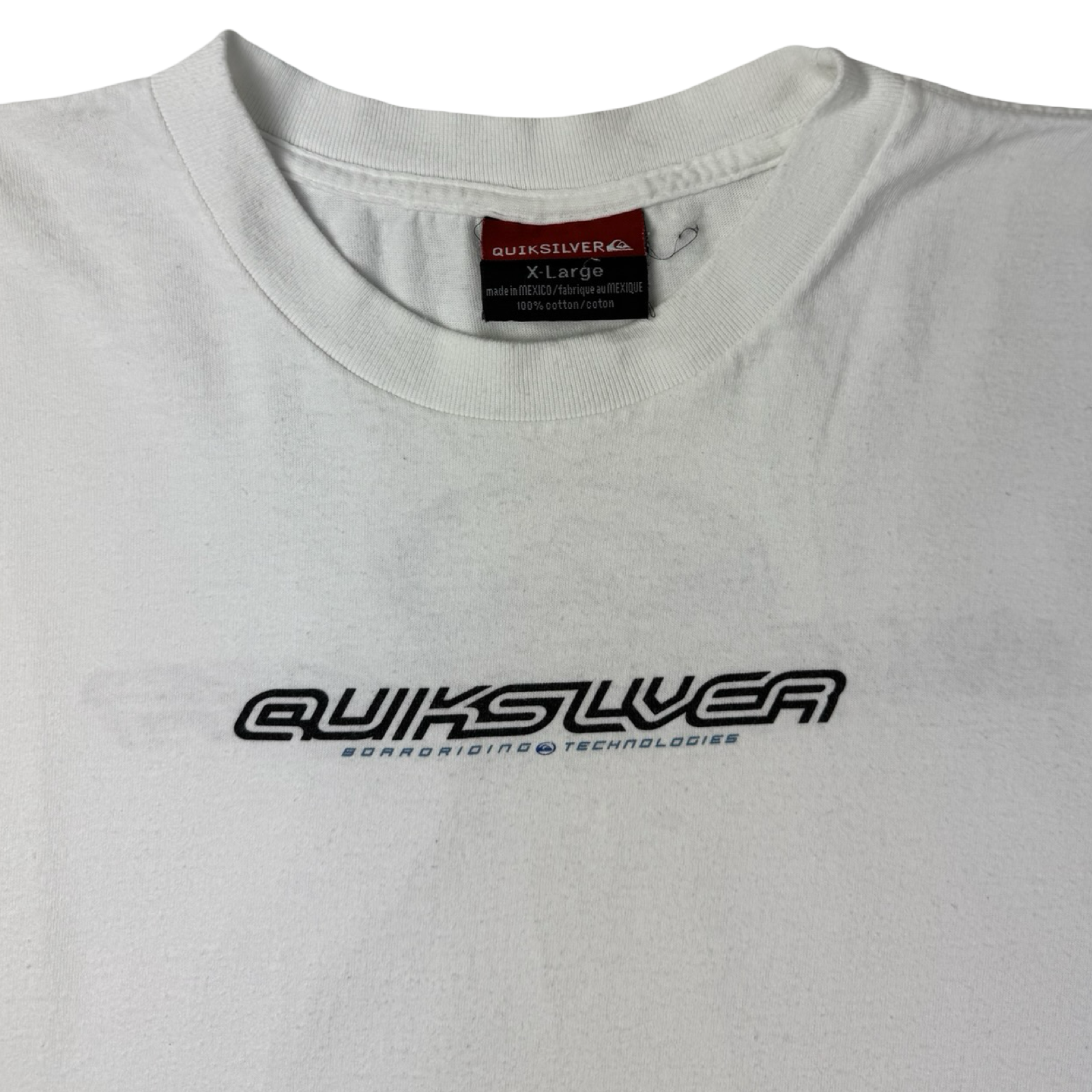 Vintage Quiksilver Boardriding Technology T-Shirt White