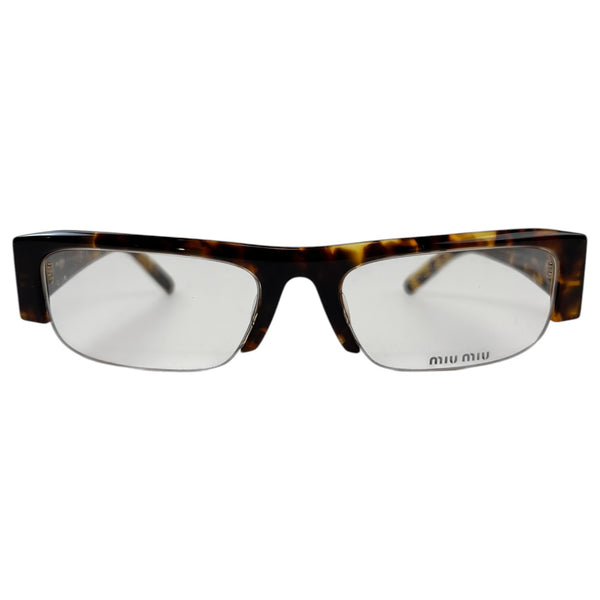 Miu Miu Vedette Glasses Brown Tortoise Shell