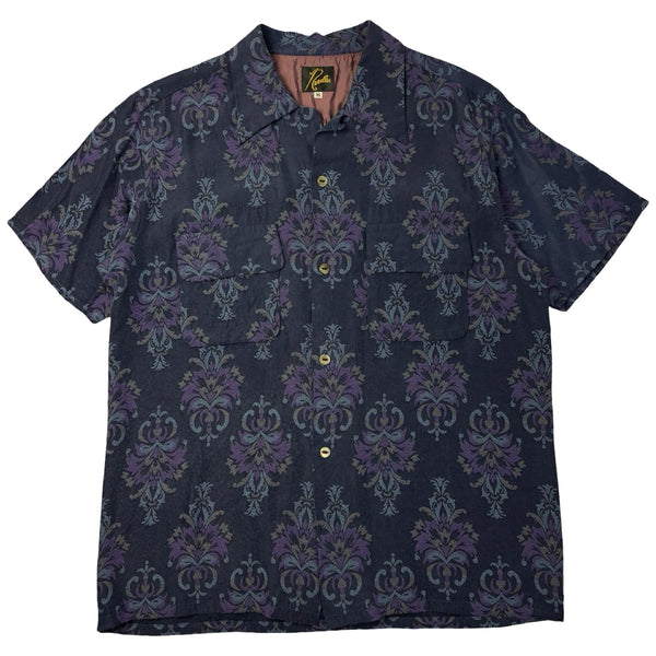 Needles Ornamental Jacquard Camp Collar Button Up Shirt