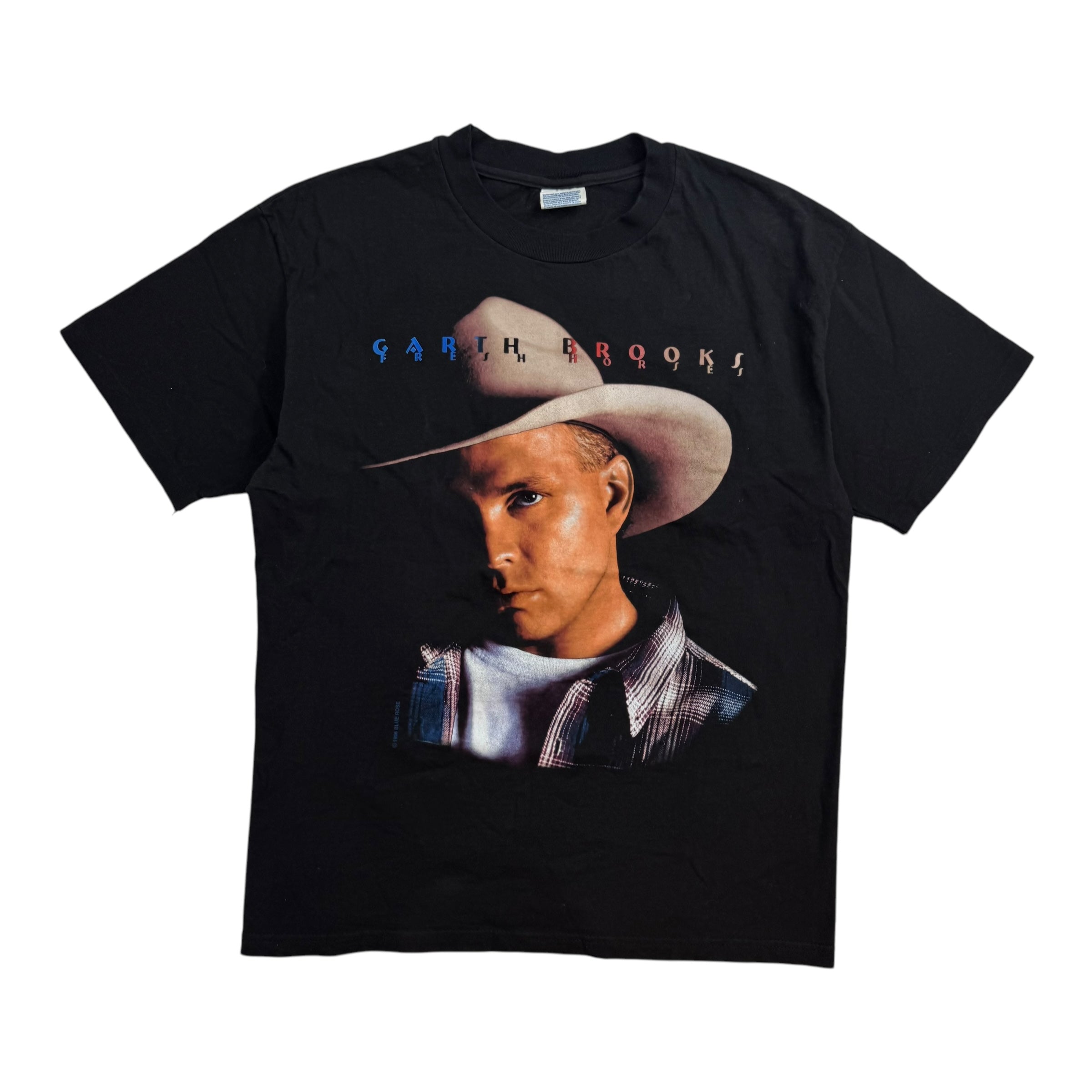 1996 Garth Brooks Fresh Horses Concert Tour Tee Black