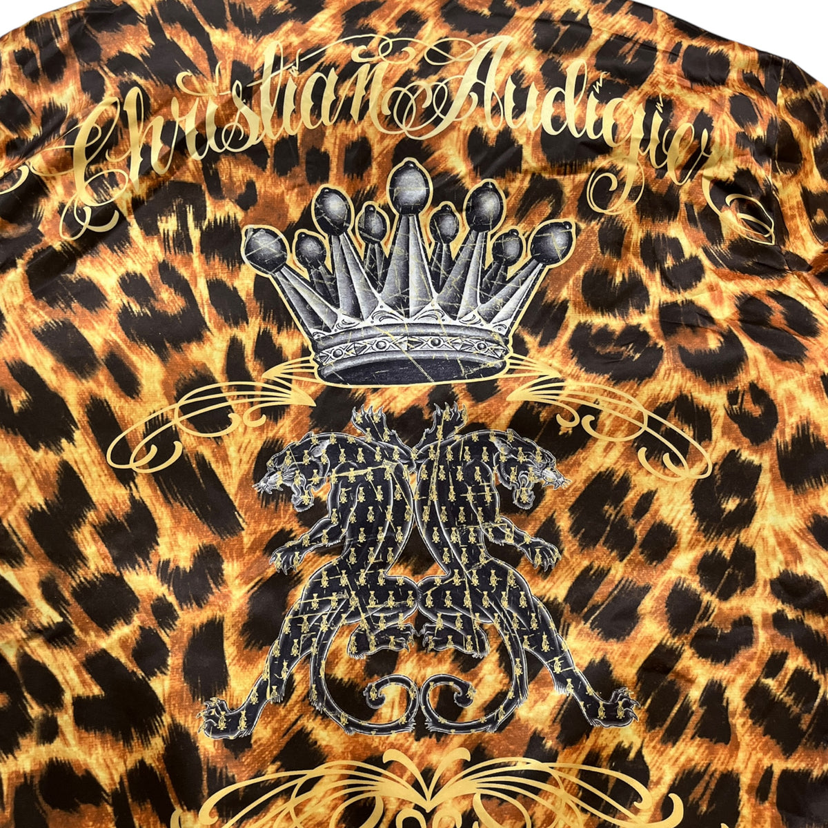Vintage Mid-2000s Christian Audigier Reversible Full-Zip Hoodie