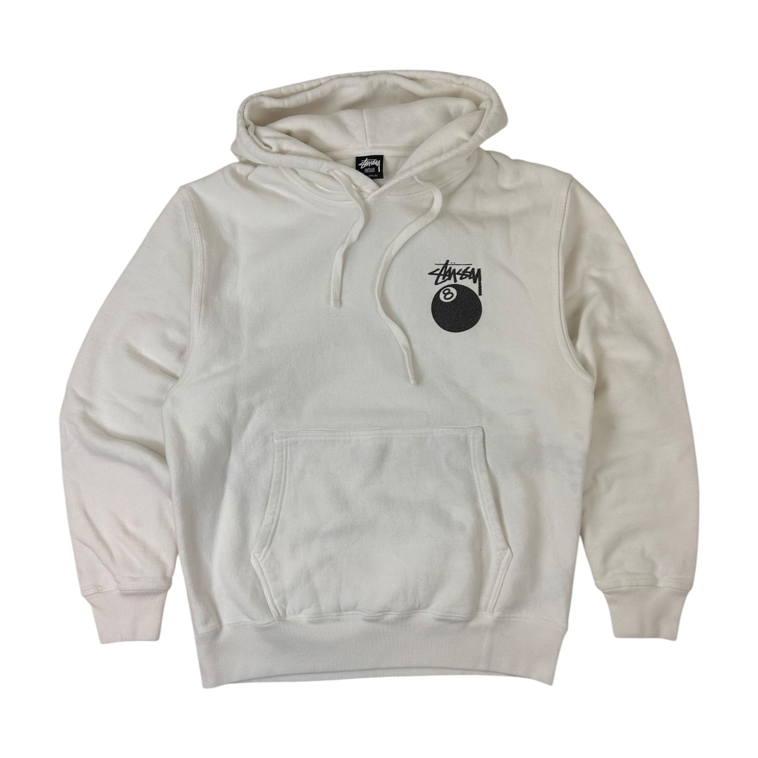Stussy 8 Ball Hoodie White