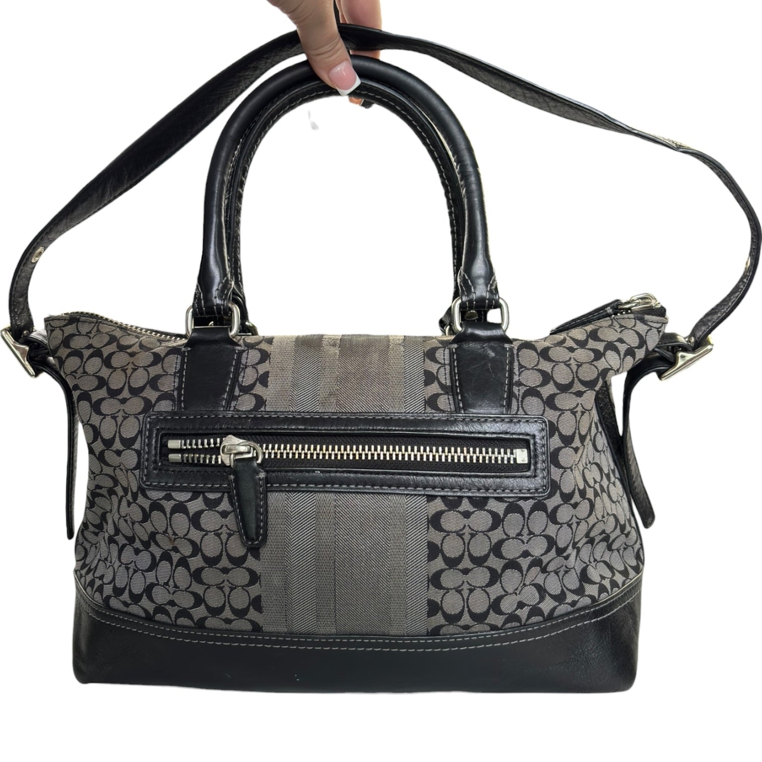 (W) Coach Signature Tassel Legacy Molly Satchel 2Way Shoulder Handbag