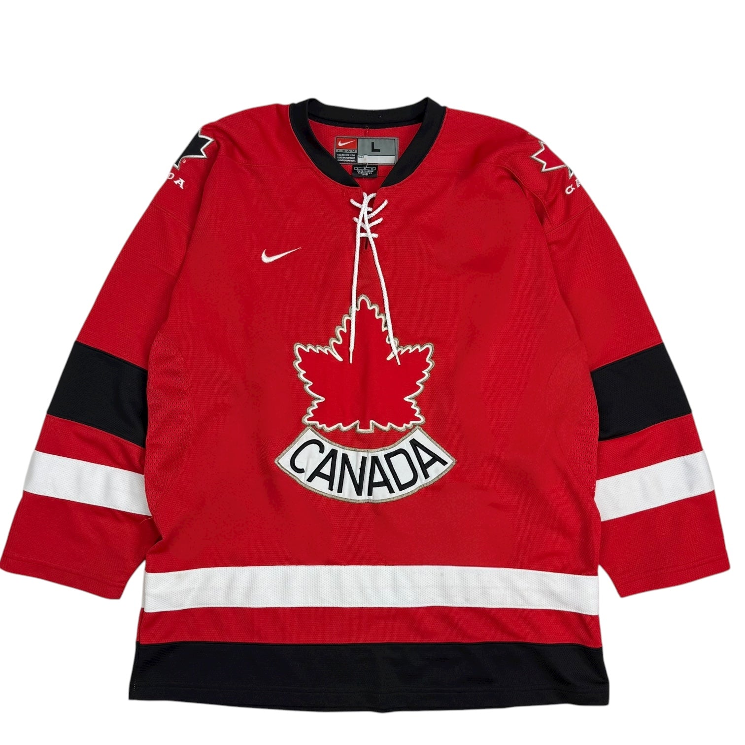 2002 Nike Team Canada Home Jersey Red