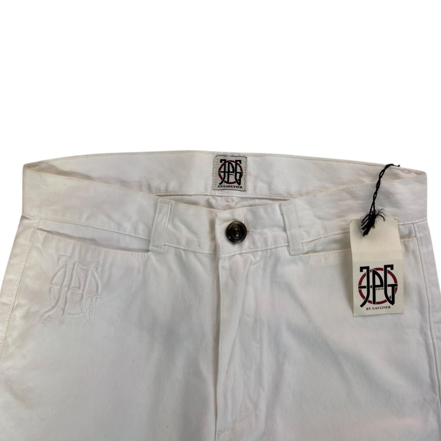 (W) Vintage Jean Paul Gaultier High Waisted Pants White