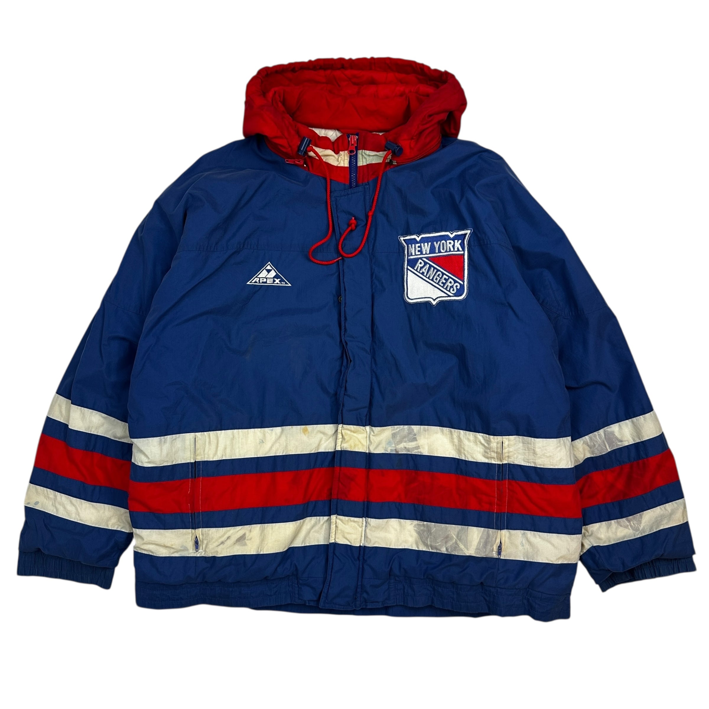 Vintage Apex New York Rangers Insulated Jacket Blue/White