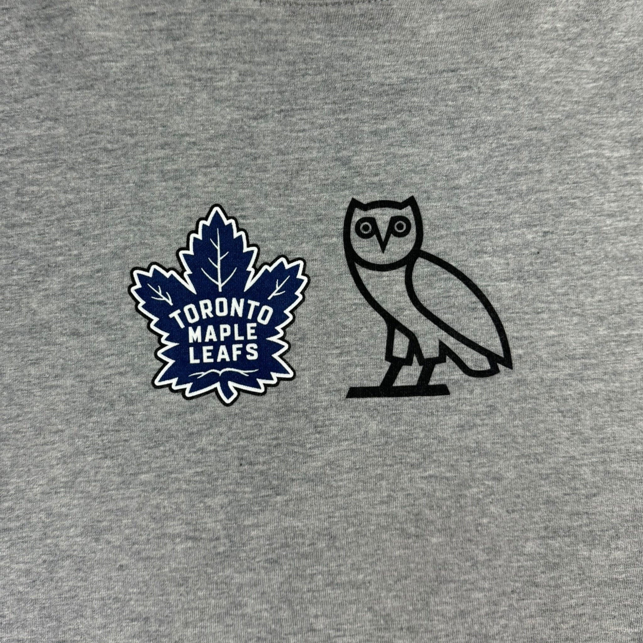 OVO x Toronto Maple Leafs Logos Tee Grey