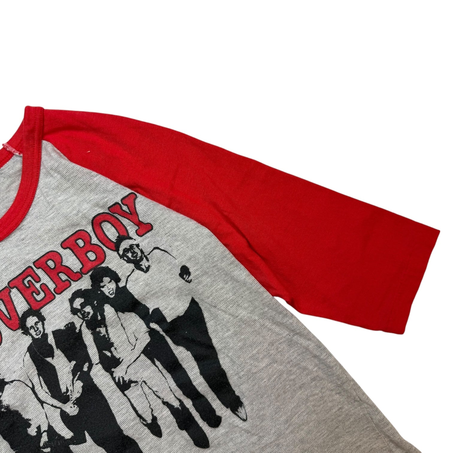 1982 Loverboy Get Lucky Tour Baseball Tee Grey/Red