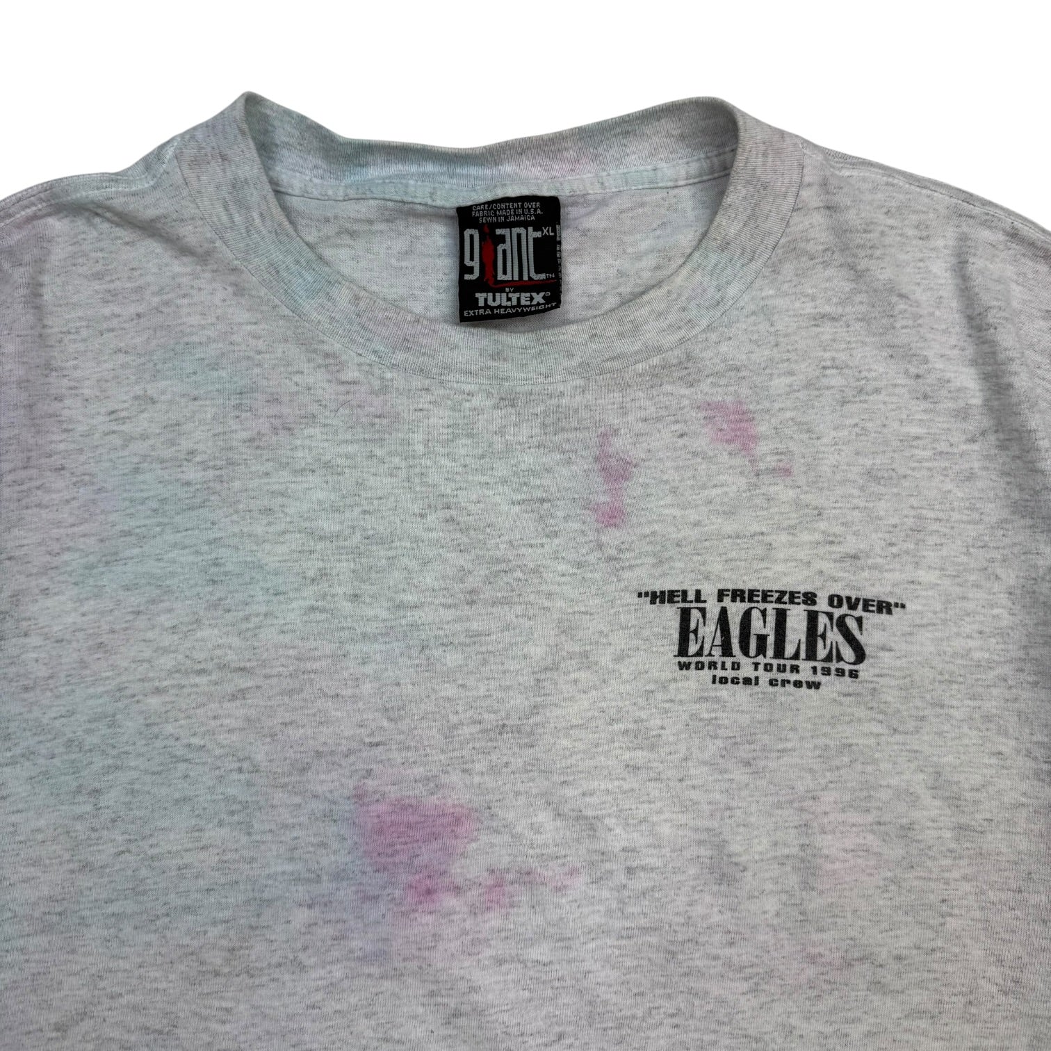 1996 Eagles Hell Freezes Over World Tour Local Crew Tee White