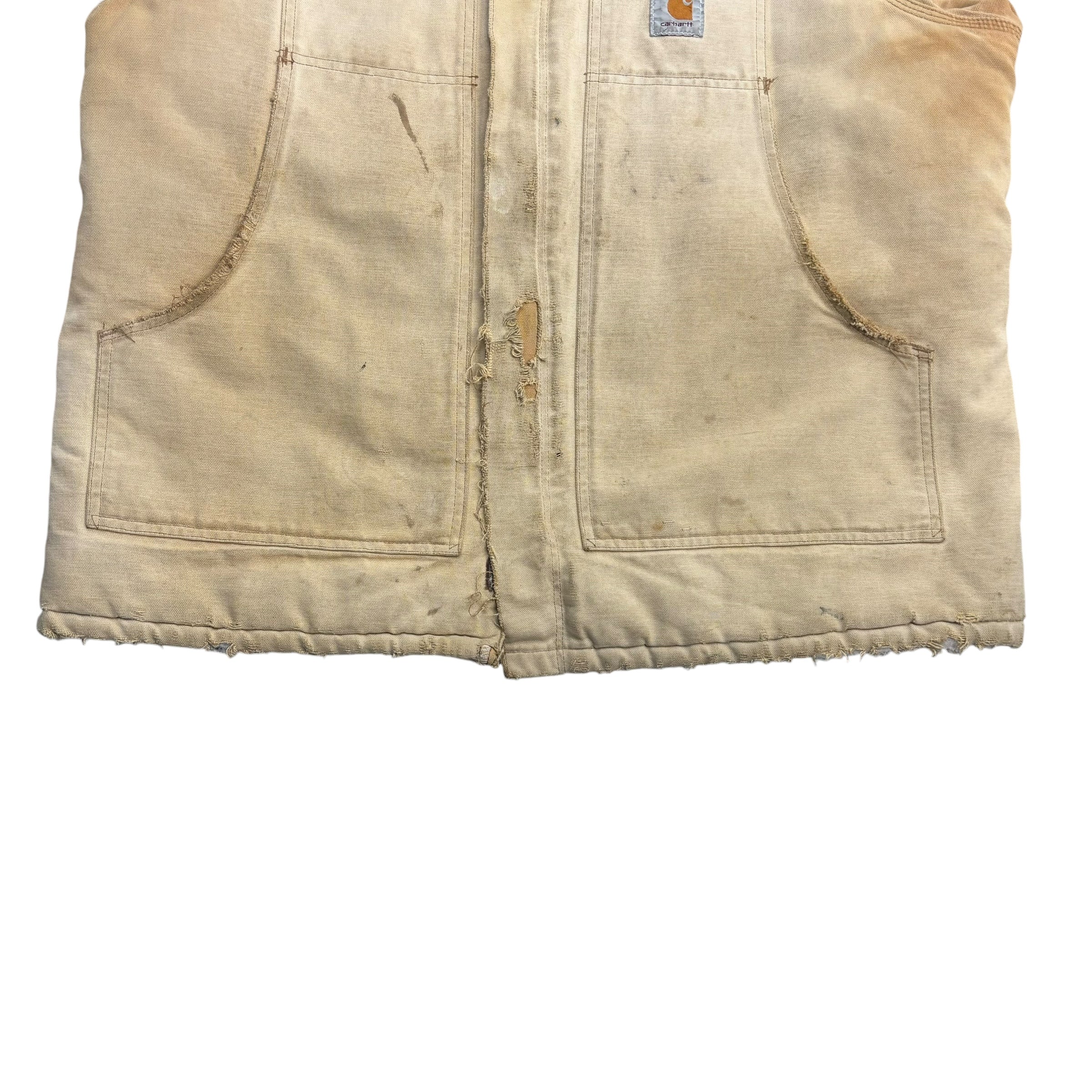 Vintage Carhartt Chore Jacket Washed Tan