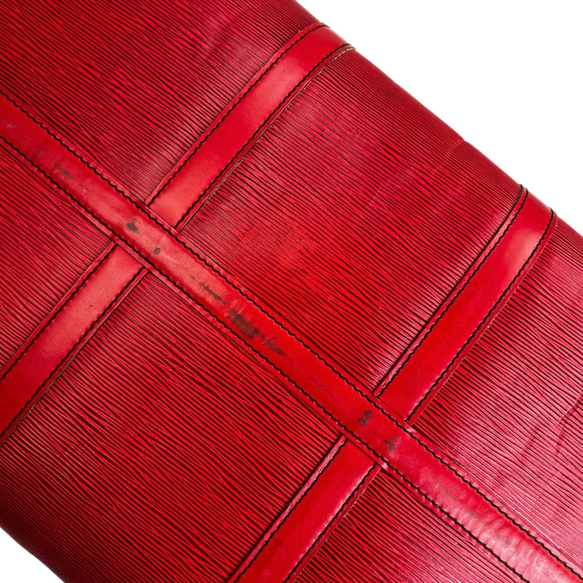Louis Vuitton Epi Castillan Red Keep All 55