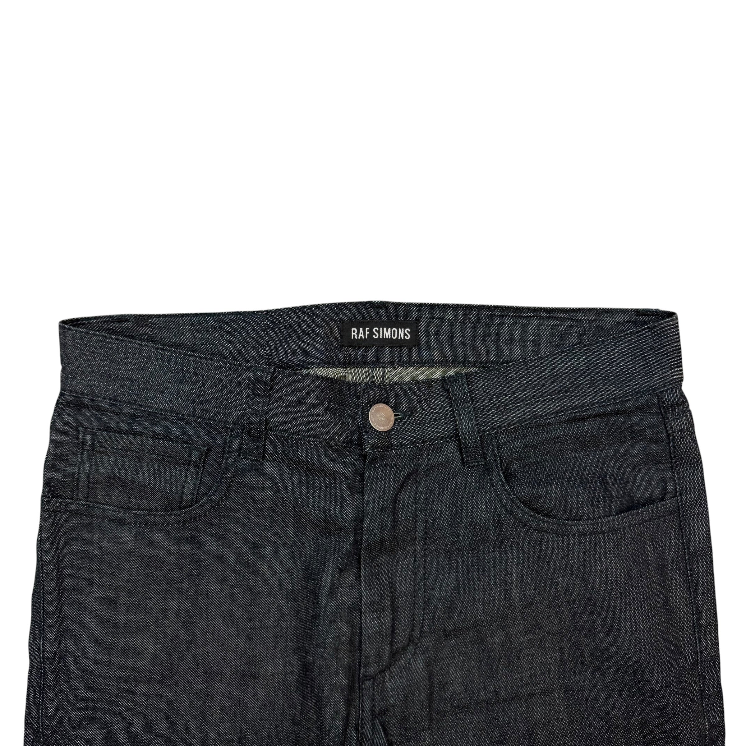Raf Simons Slim Fit Denim Pants Black Wash