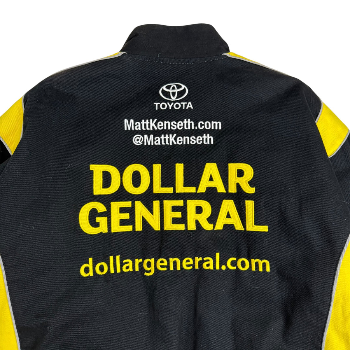 Vintage NASCAR Dollar General Race Jacket Black/Yellow