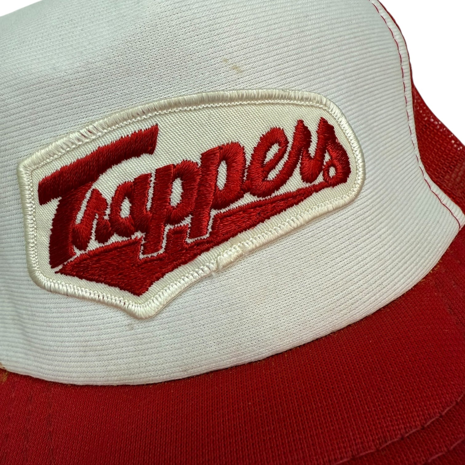 Vintage Edmonton Trappers Trucker Hat Red