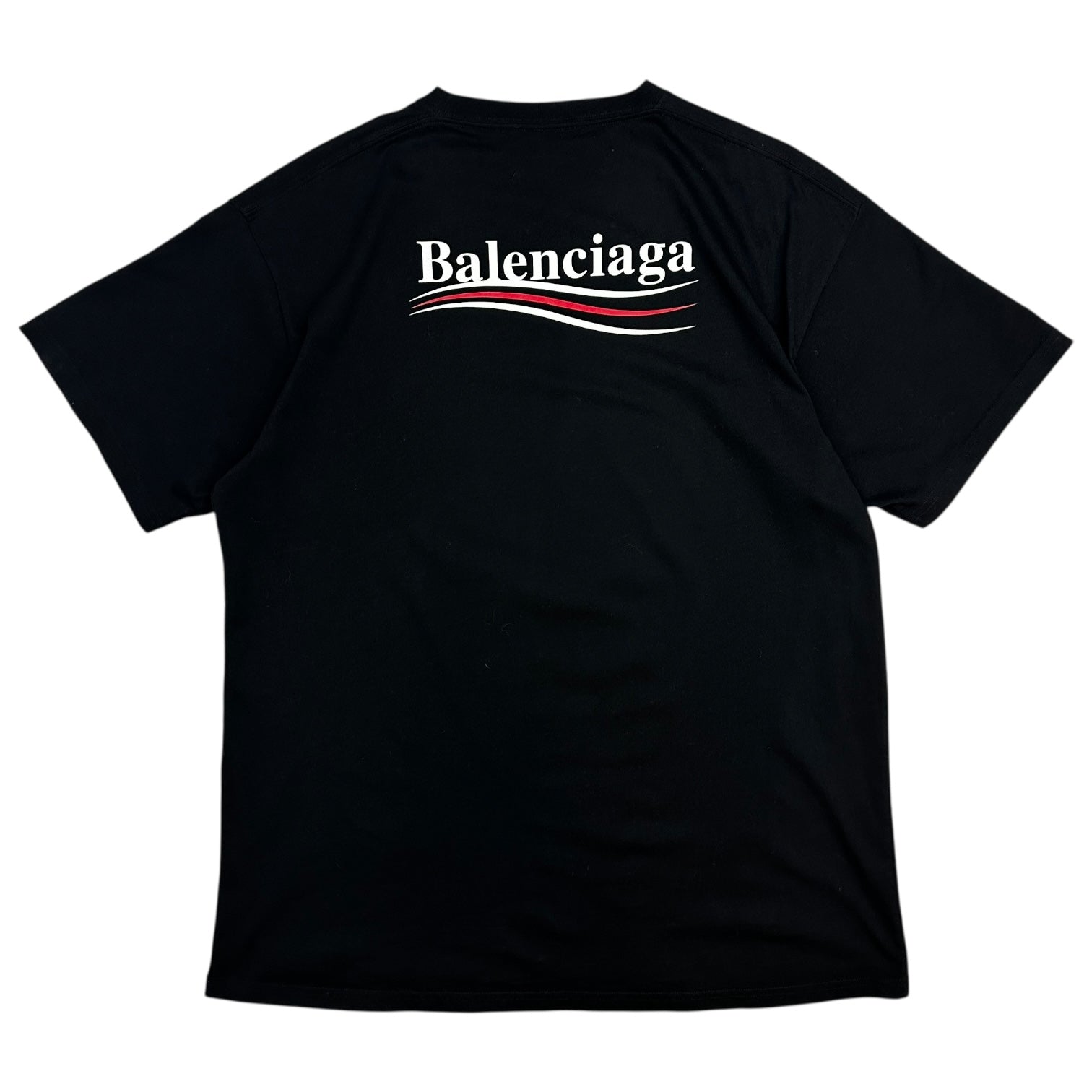 Balenciaga Political Campaign T-Shirt Black