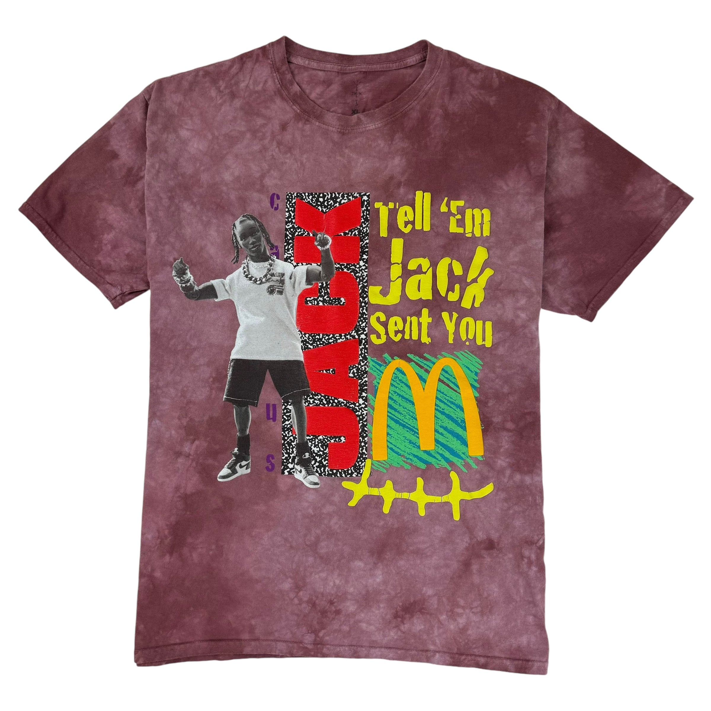 Travis Scott x McDonald’s Jack Smile T-Shirt Maroon