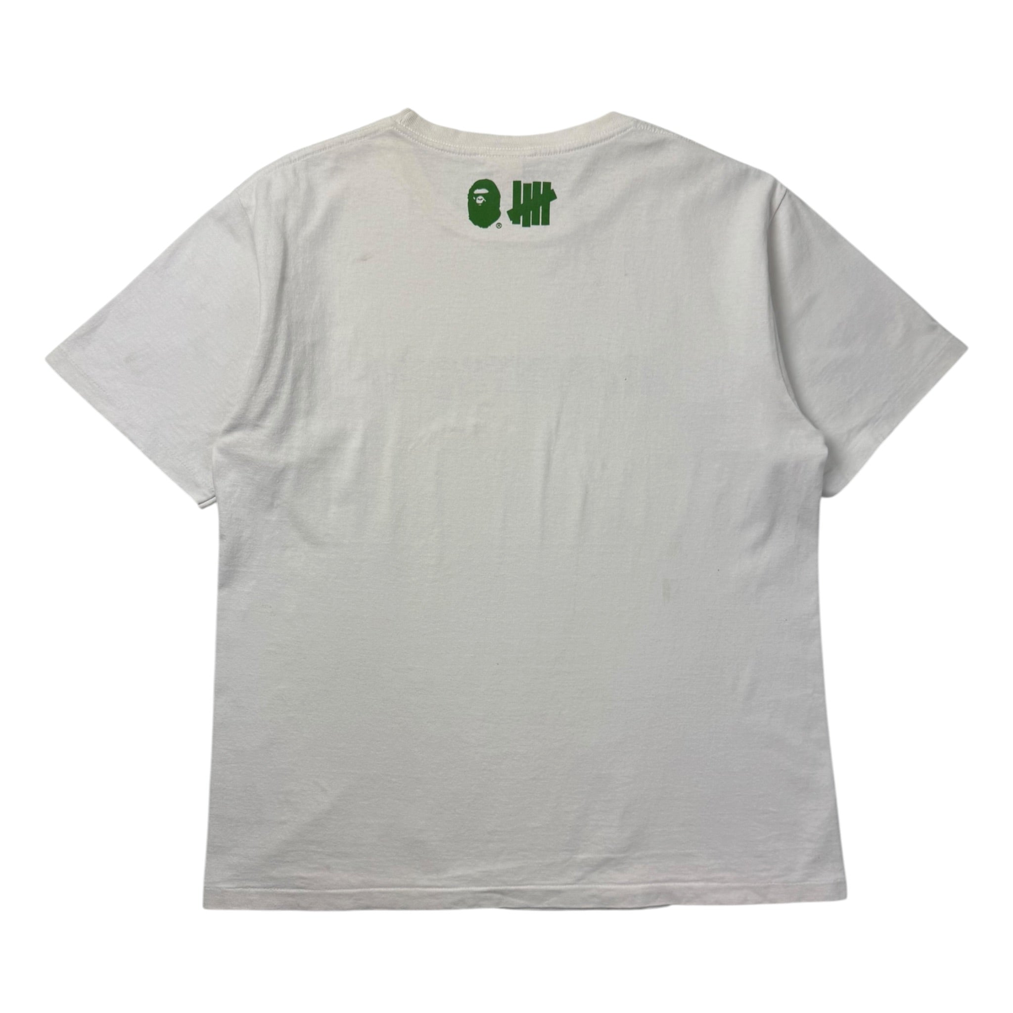 BAPE x Undefeated Unbalance Tee White