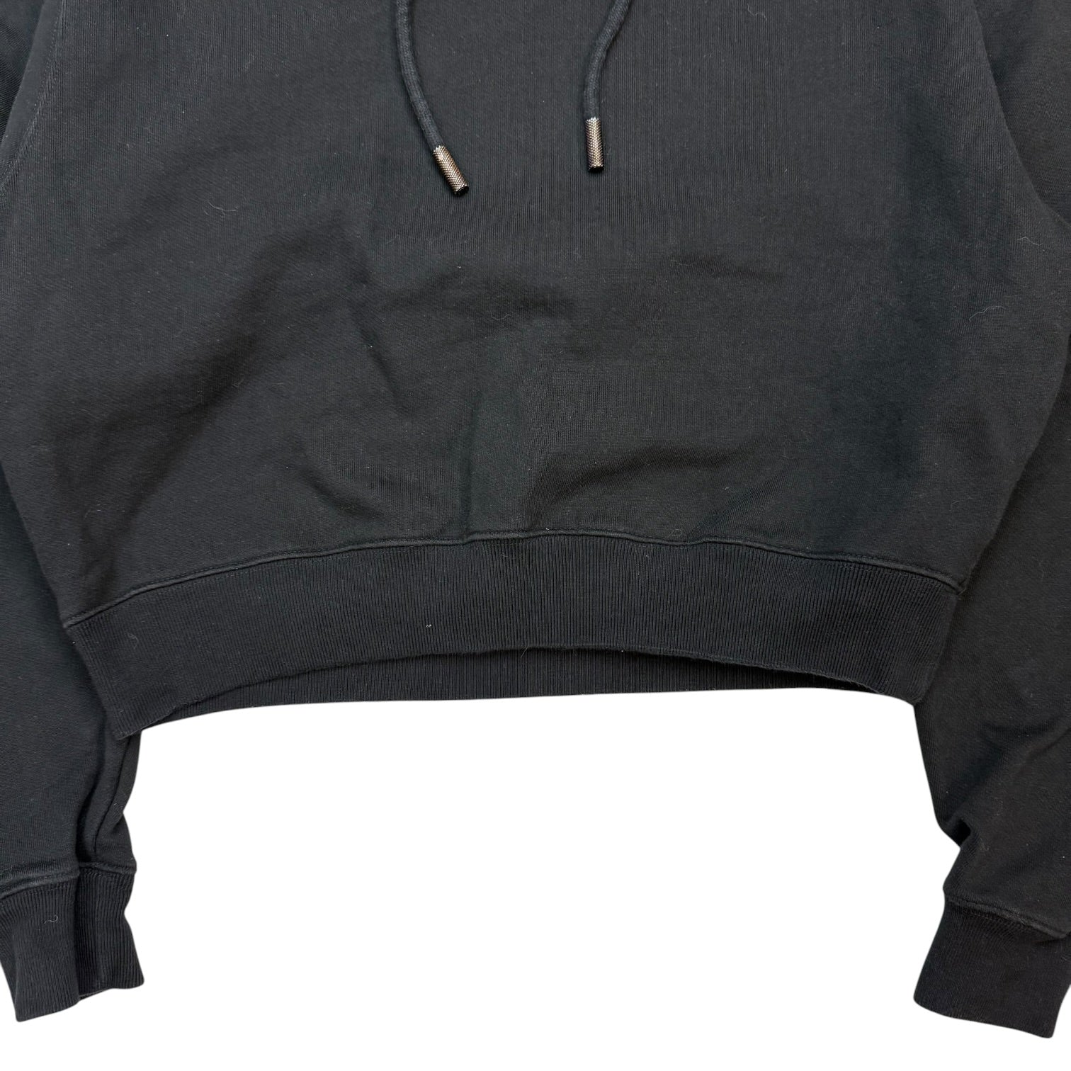 (W) Off-White Arrow Flocked Hoodie Black
