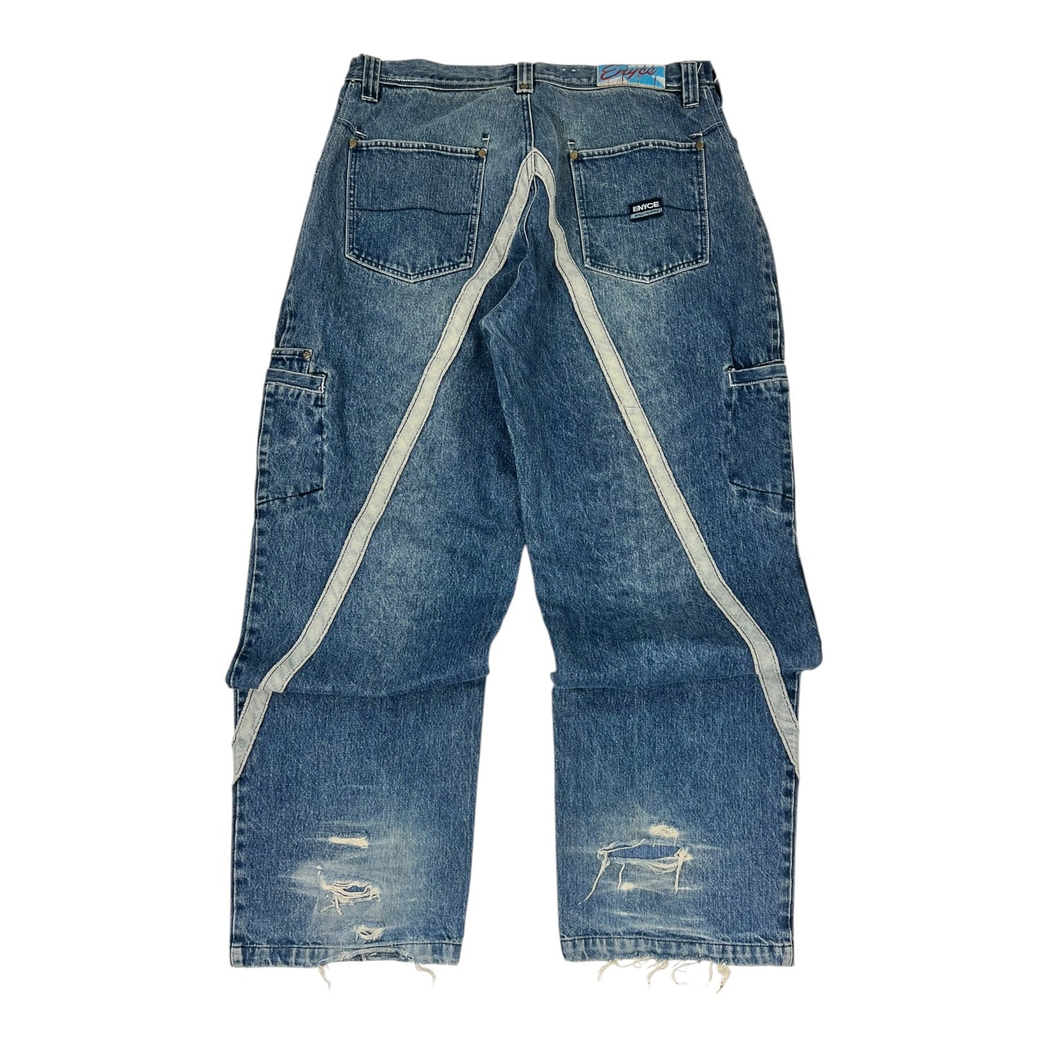 Enyce Y2K Multipocket Wide Baggy Denim Jeans