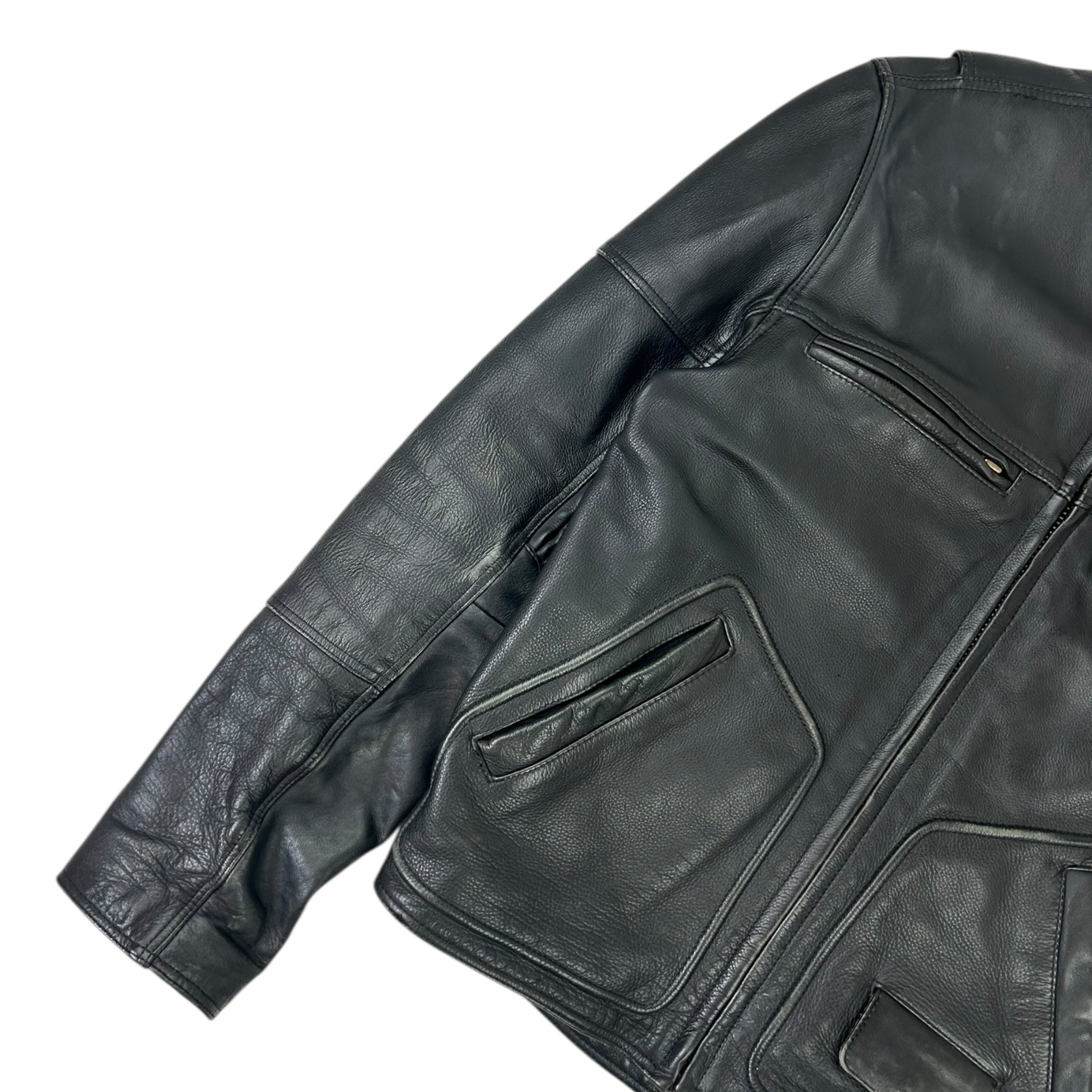 Vintage Leather Biker Jacket