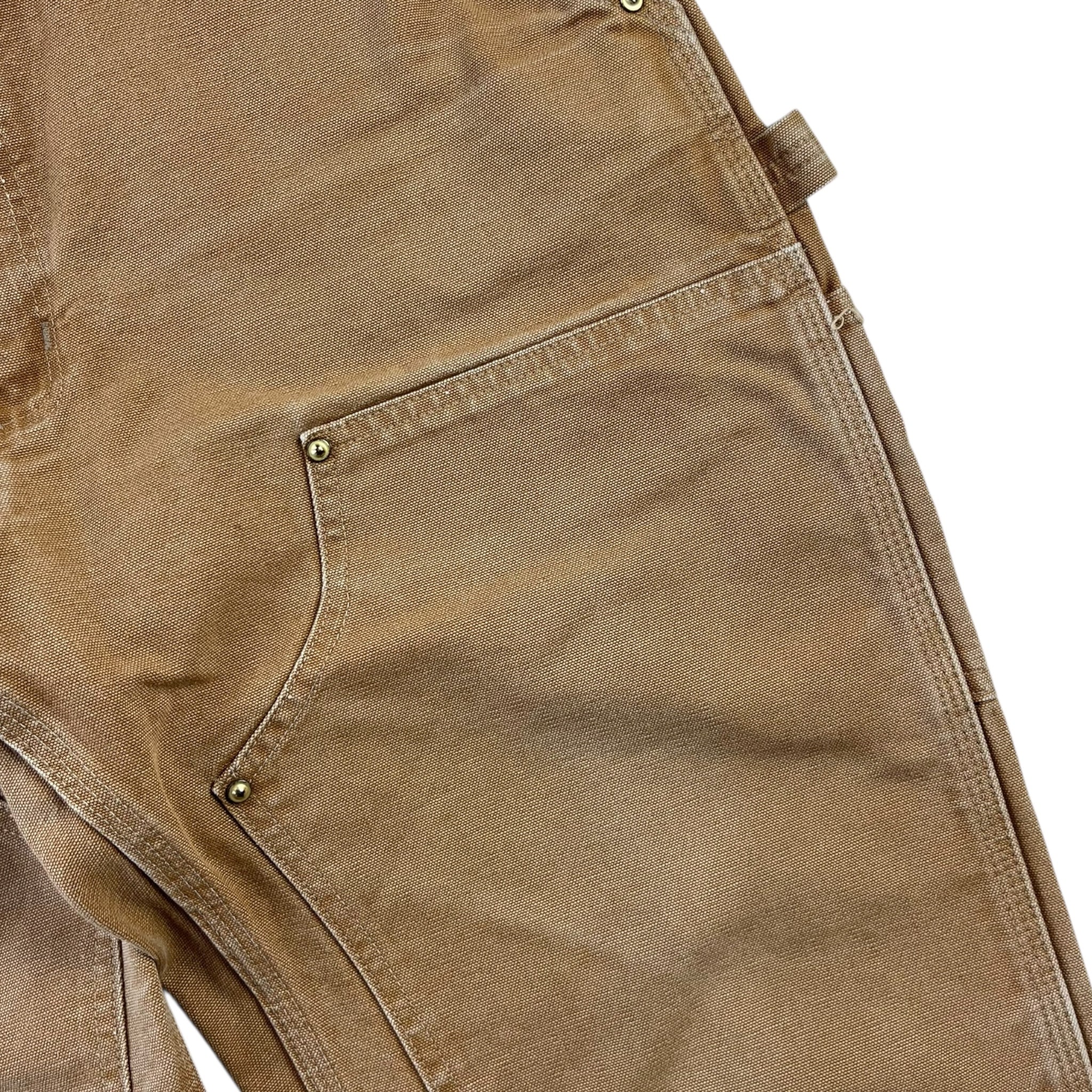 Carhartt miUSA Worked in Tan Double Knee Pants