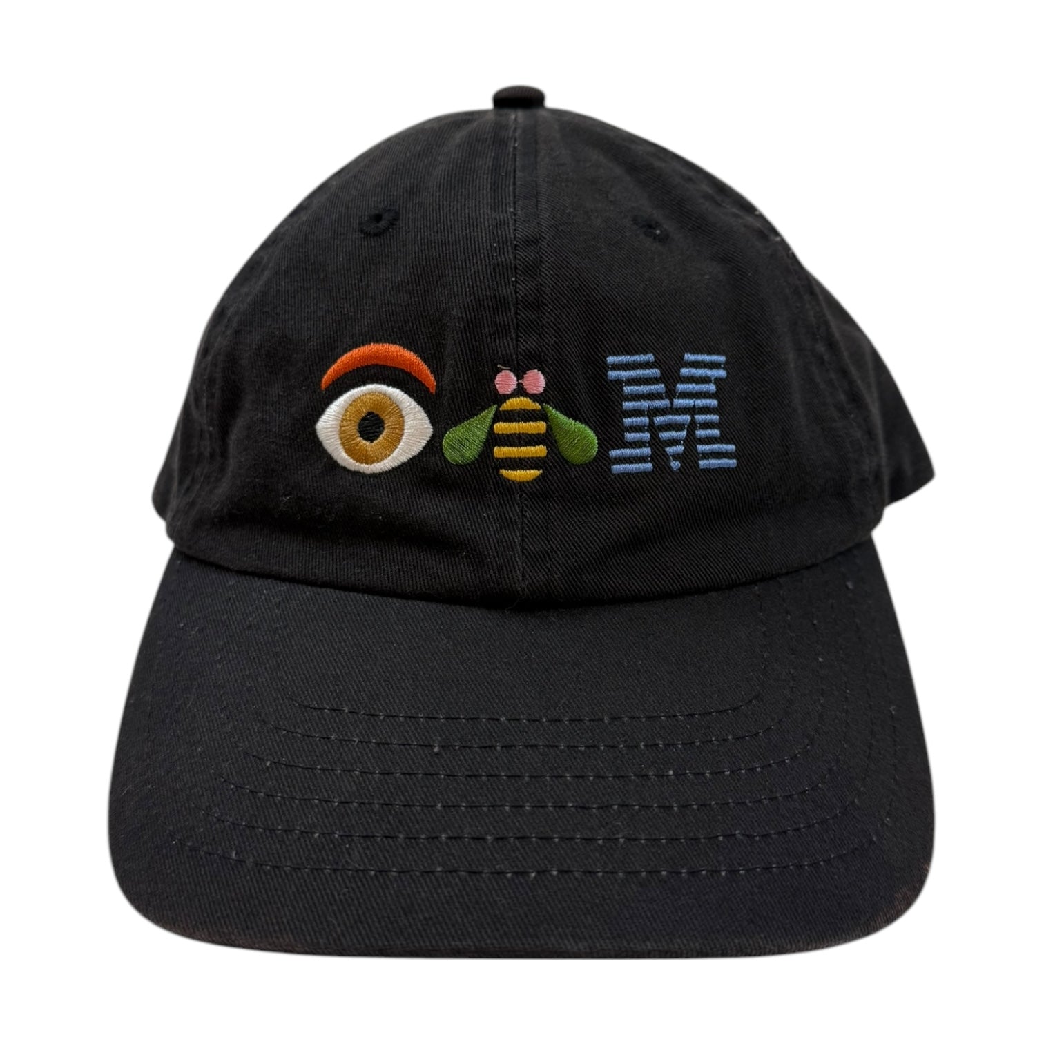 Vintage IBM Strapback Hat Black