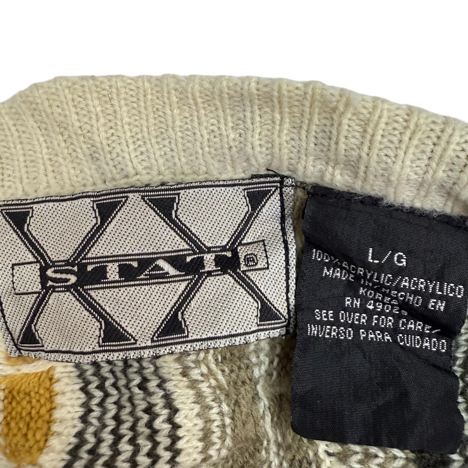 Vintage Cable Knit Sweater Multicolour