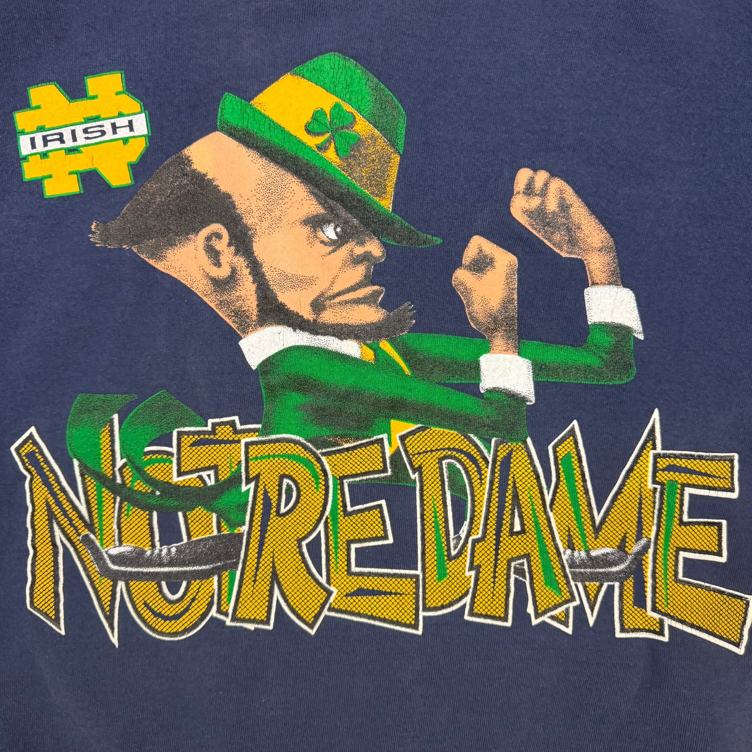Vintage Notre Dame Fighting Irish Crewneck Navy Blue