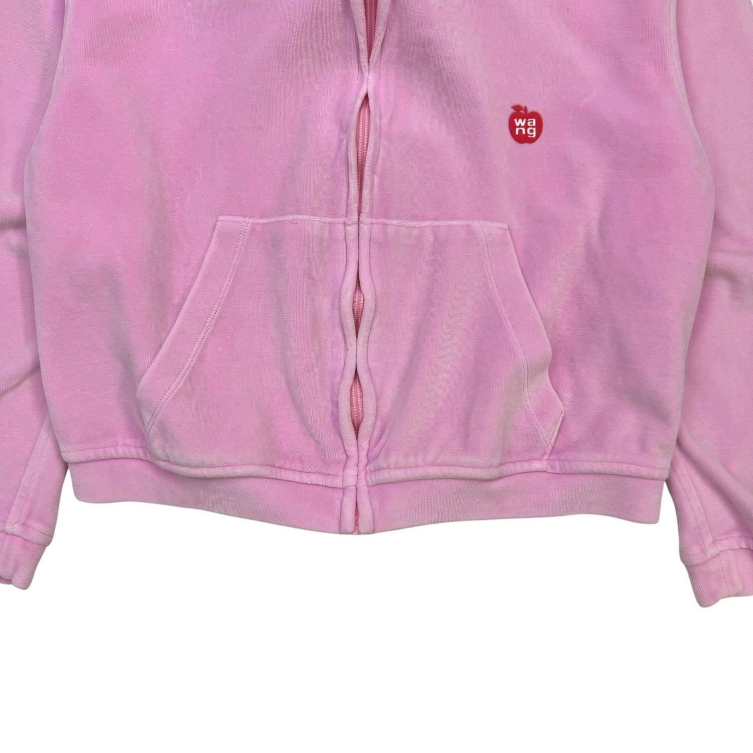 Alexander Wang FW23 Pink Apple Logo Hoodie Pink