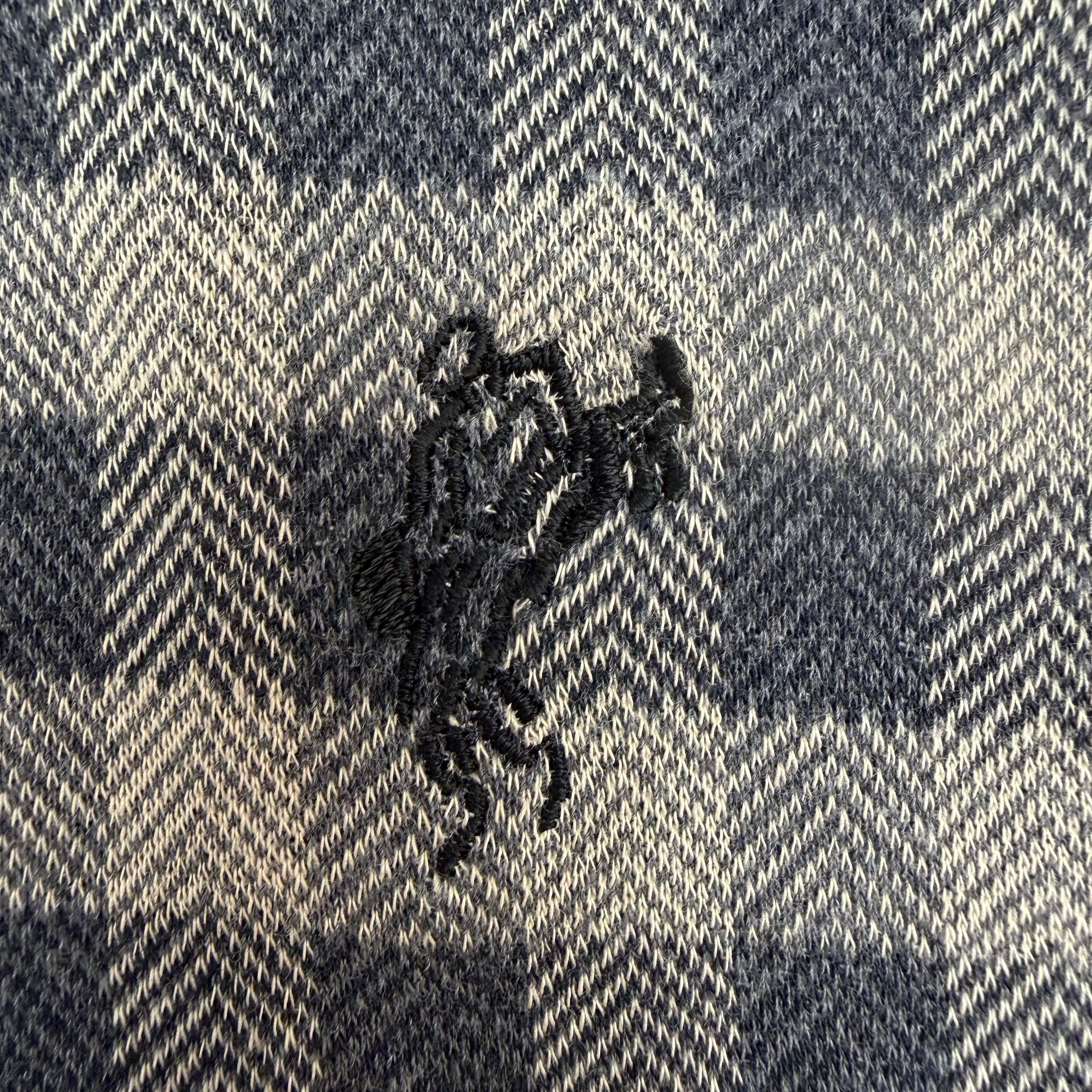 Vintage Ashworth Plaid Polo Shirt Tan