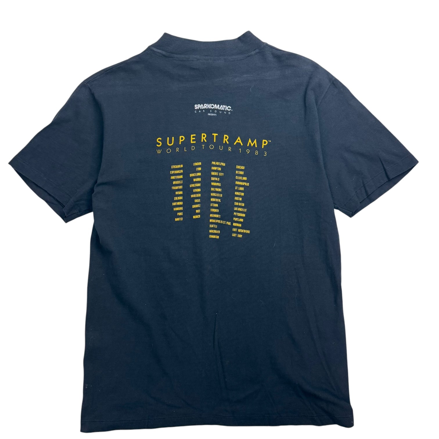 1983 Supertramp World Tour Tee Navy Blue