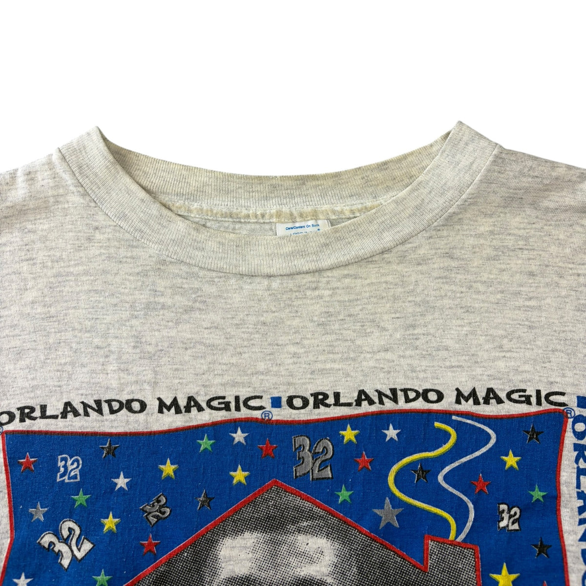 Vintage Logo7 Orlando Magic Shaq T-Shirt Grey