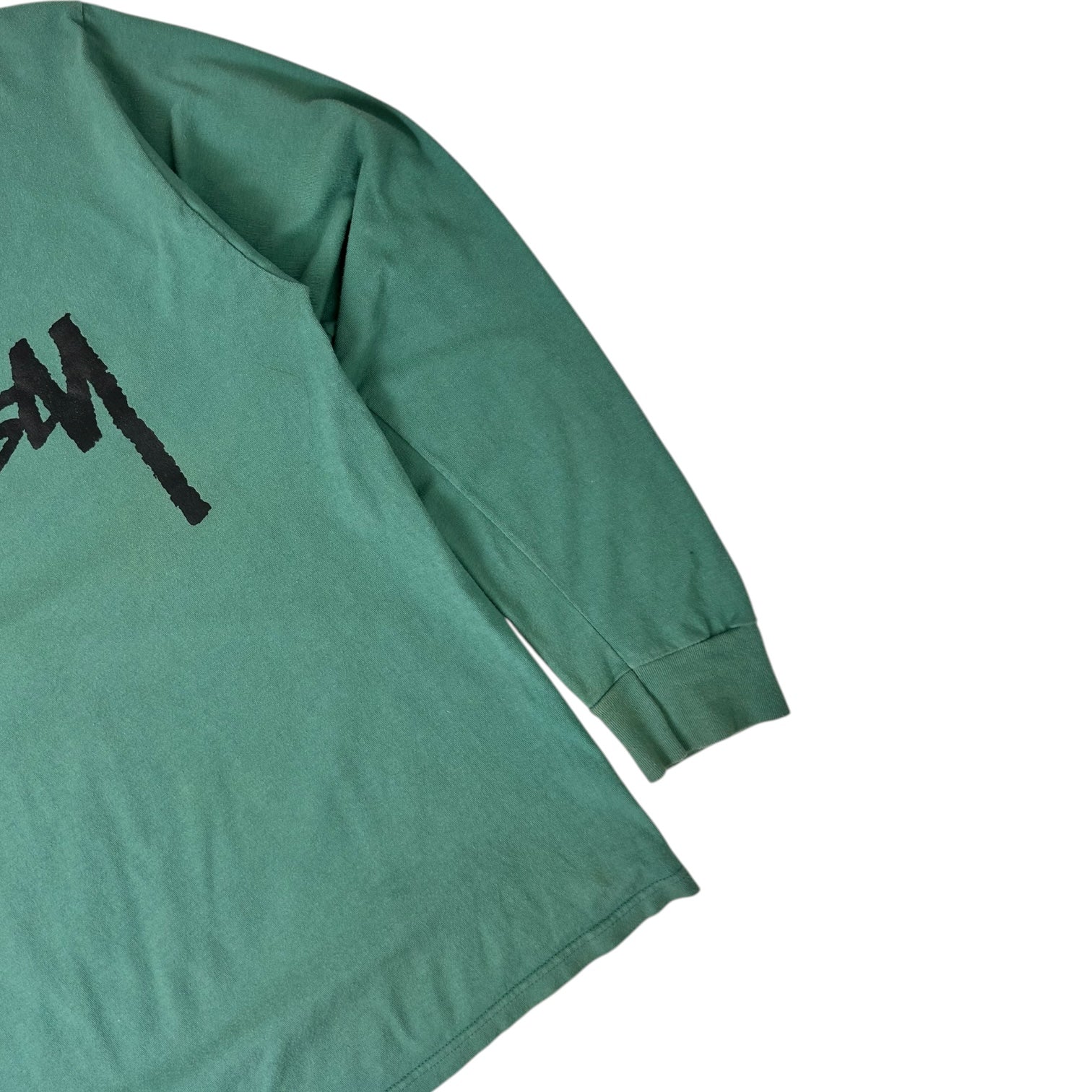 Stussy Stock Logo Long Sleeve T-Shirt Teal