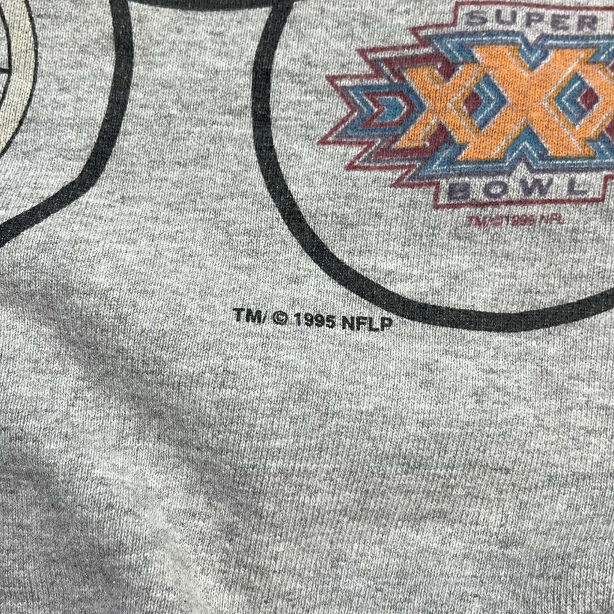 1995 Pittsburg Steelers Superbowl Starter Crewneck Sweatshirt Grey
