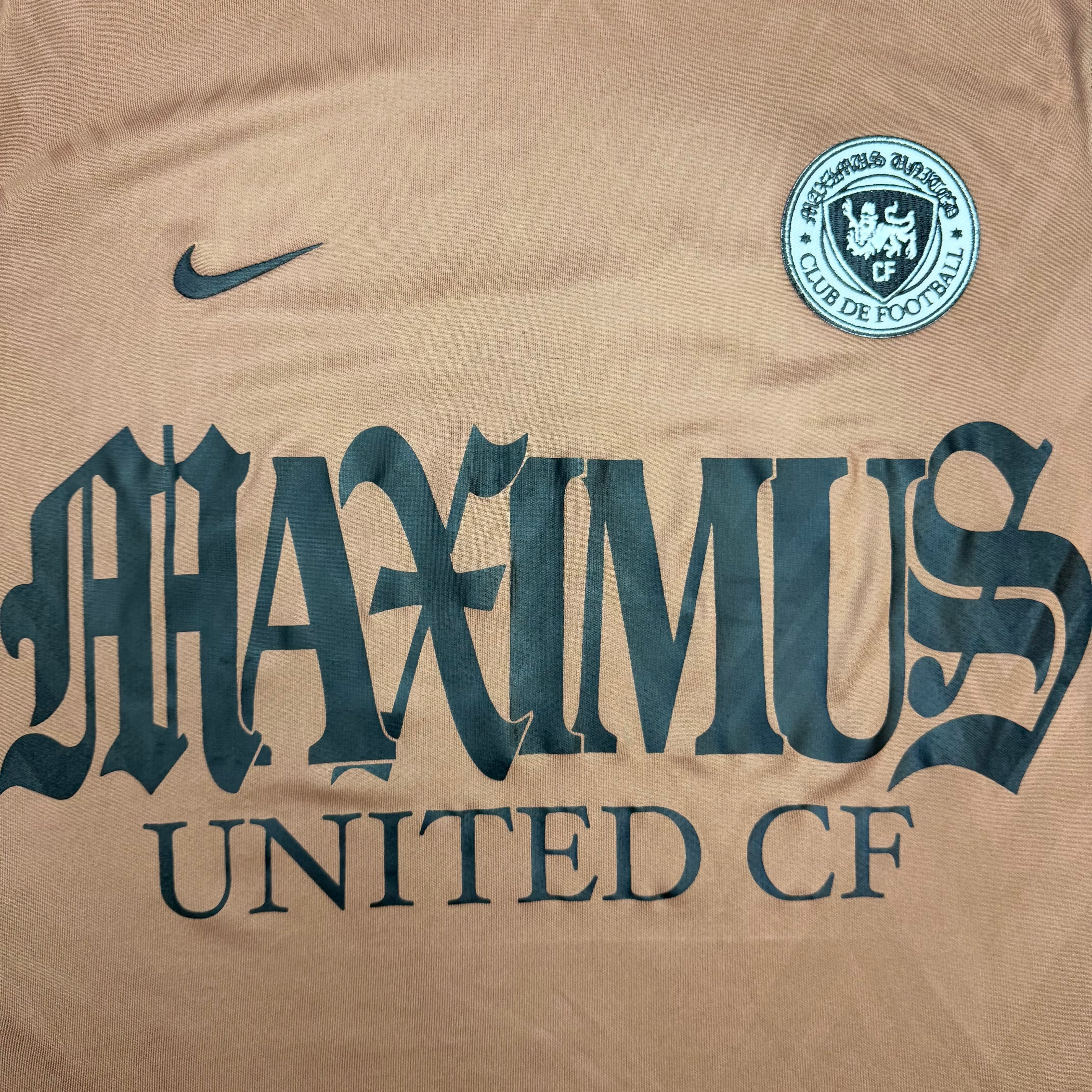 Nike X Travis Scott Maximus United CF Complexcon Exclusive Jersey Brown
