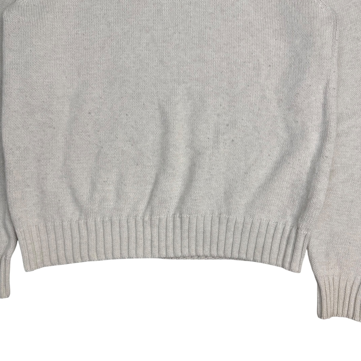 Vintage Chaps Knit Sweater White