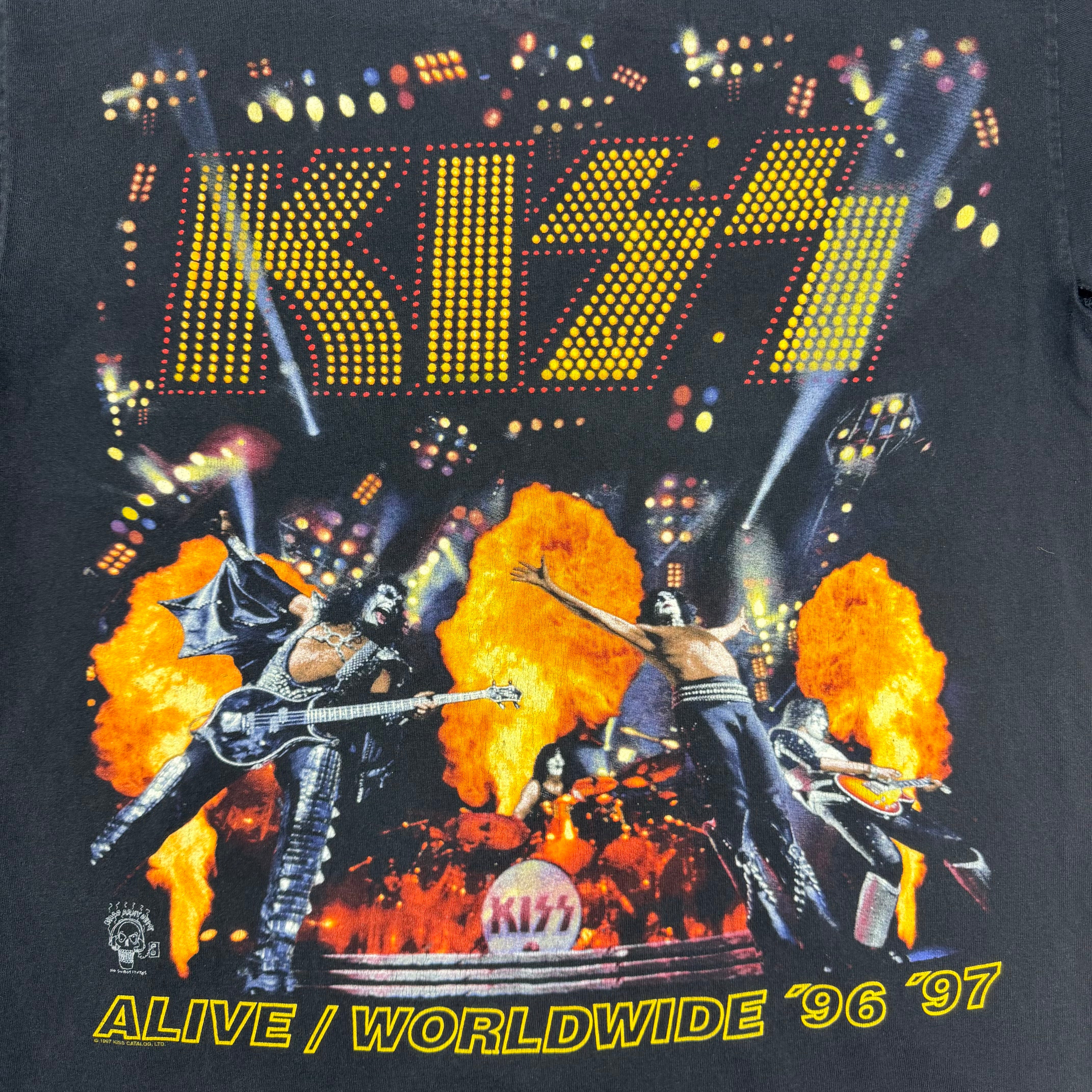 1997 KISS Alive/Worldwide Tour Tee Black