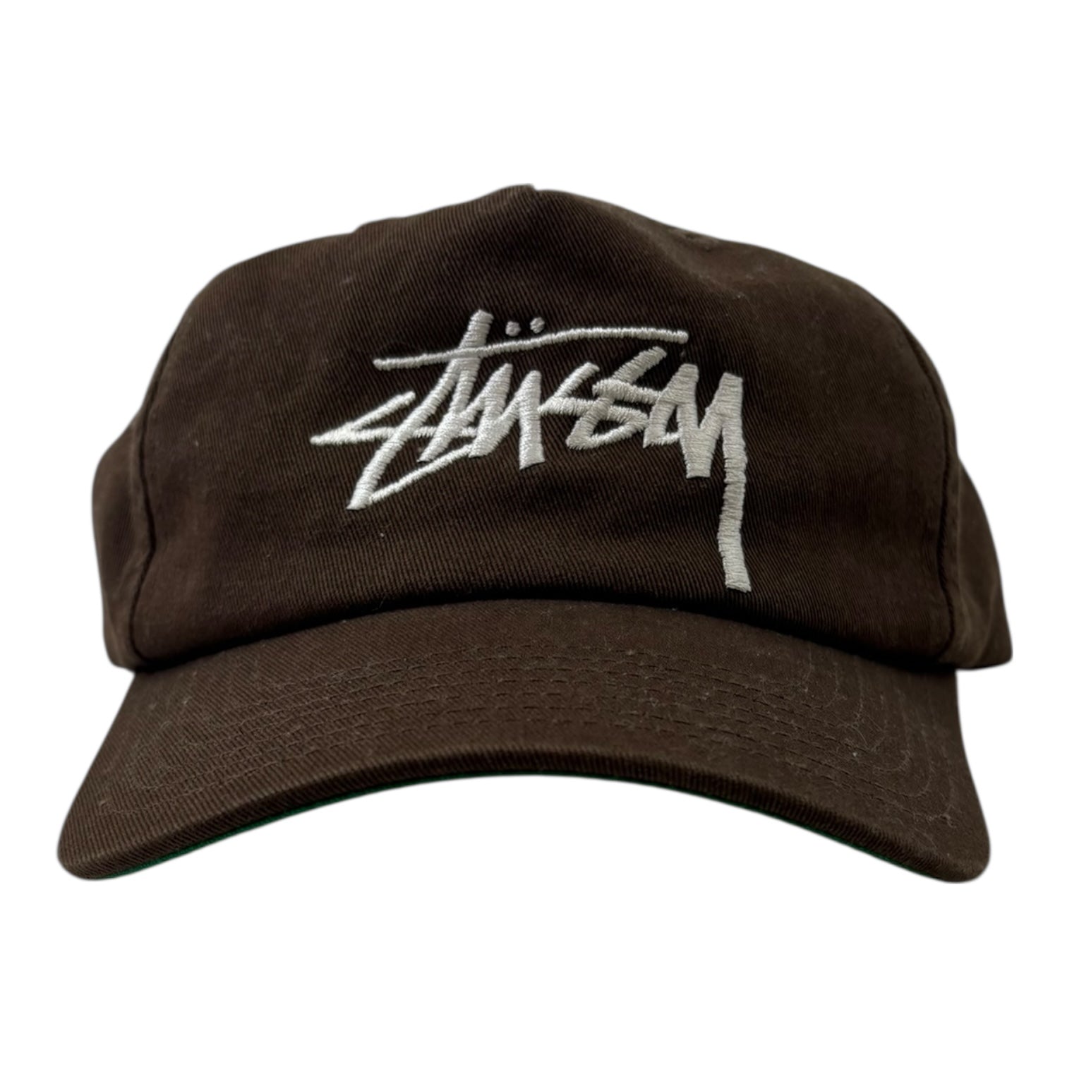 Stussy Stock Logo SnapBack Hat Sky Brown