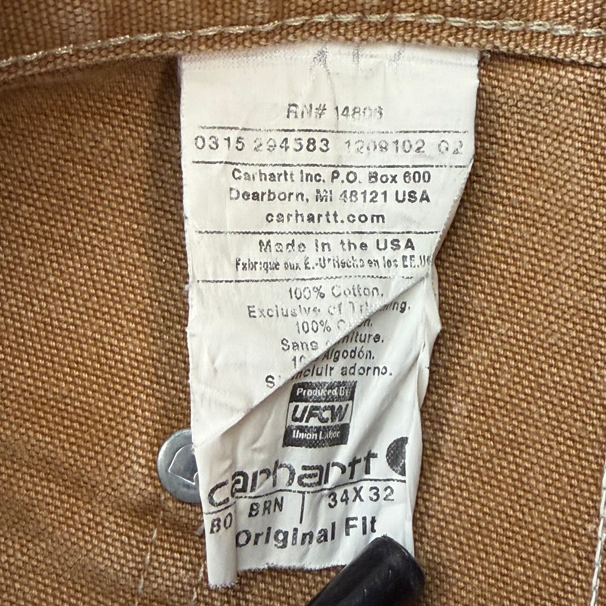 Vintage Carhartt Double Knee Pants Tan