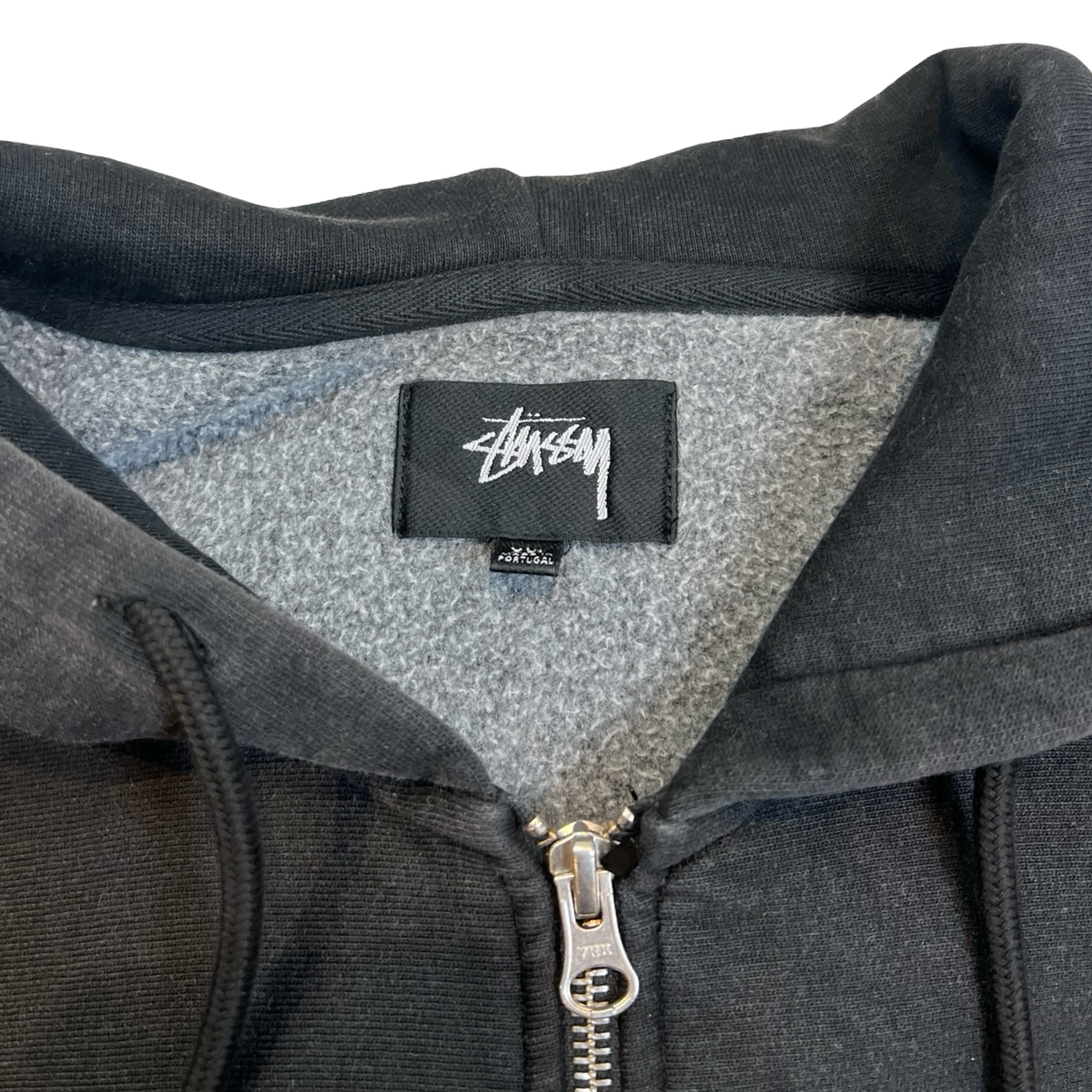 Stussy Faded Graphic Zip Hopdie Washed Black