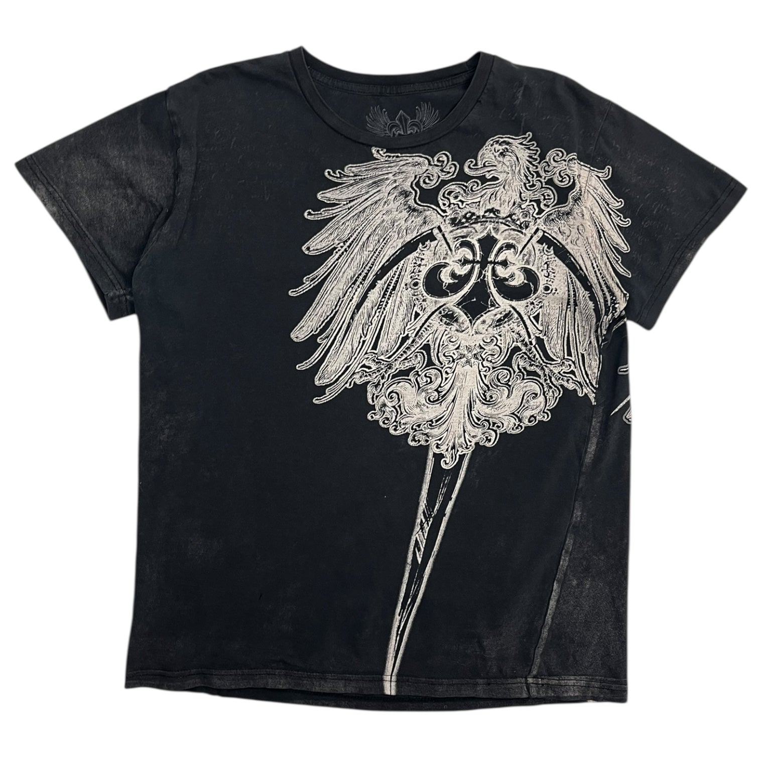 Vintage Y2K Xzavier Eagle Crest Tee Black
