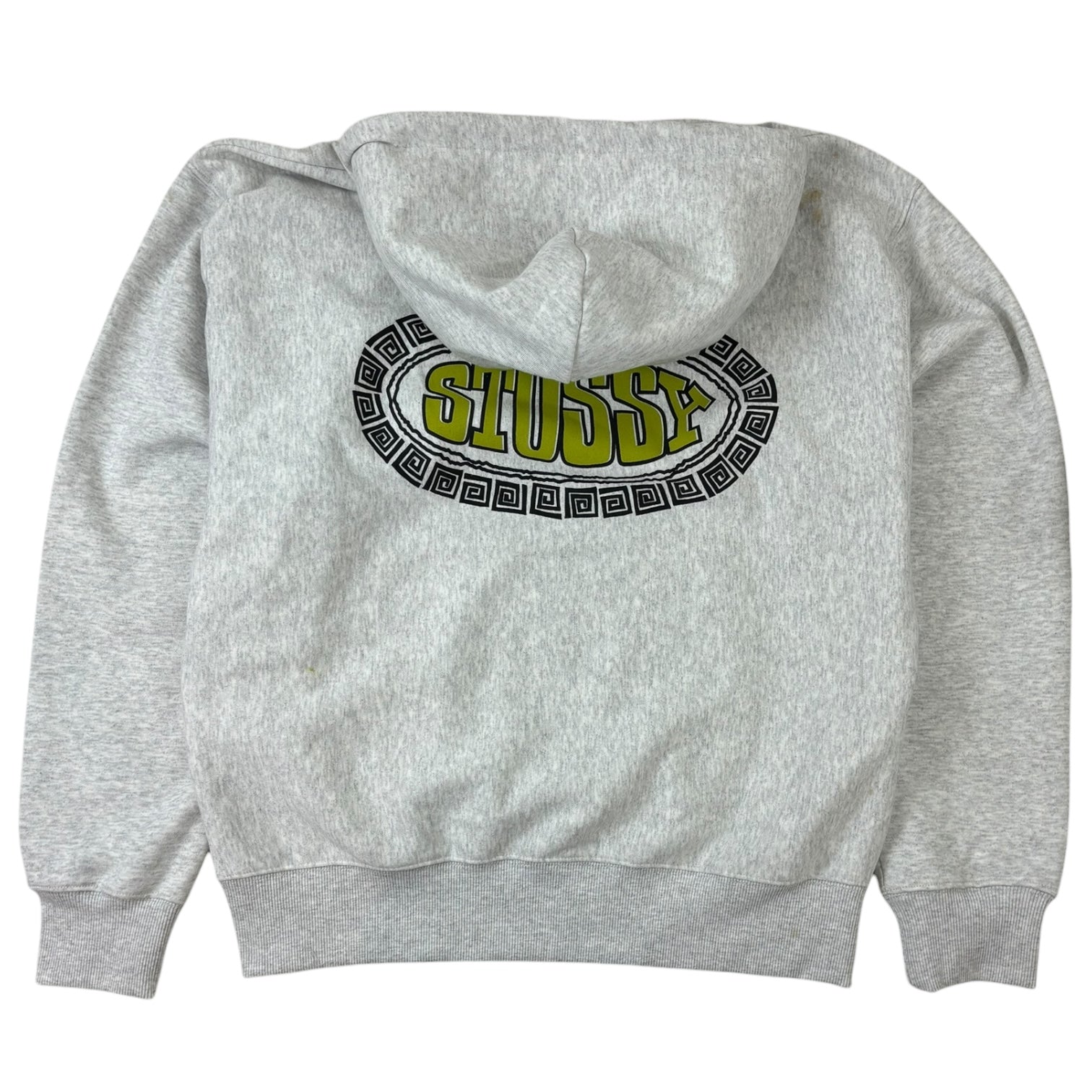 Stussy Tile Oval Hoodie Ash Heather Grey