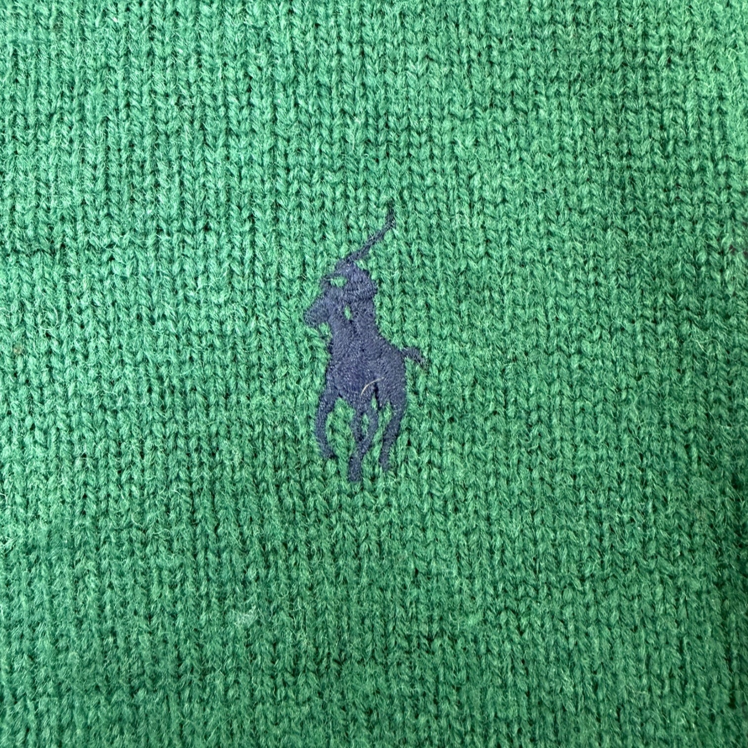Vintage Polo Ralph Lauren Knit V-Neck Sweater Green