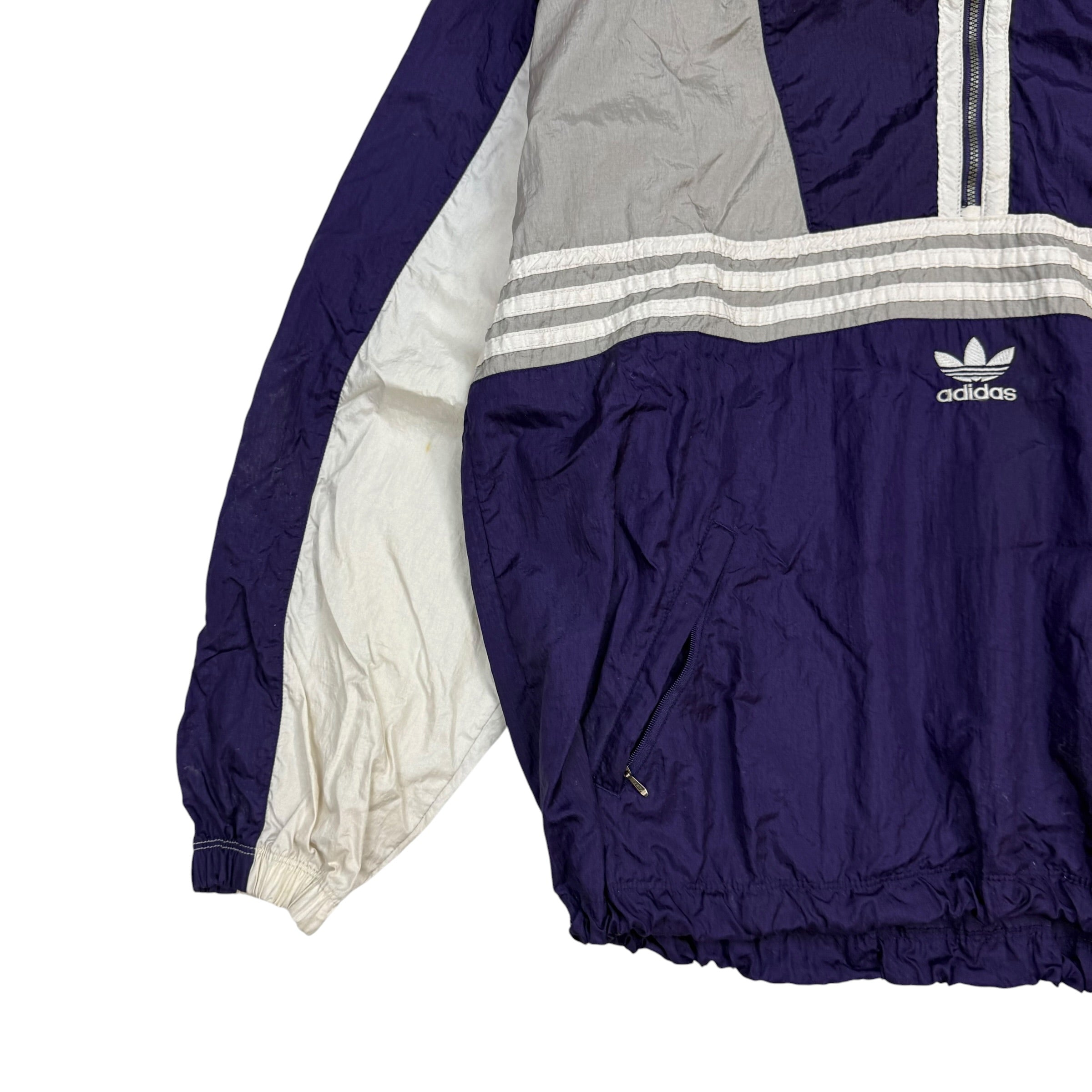Vintage Adidas Windbreaker Purple/White