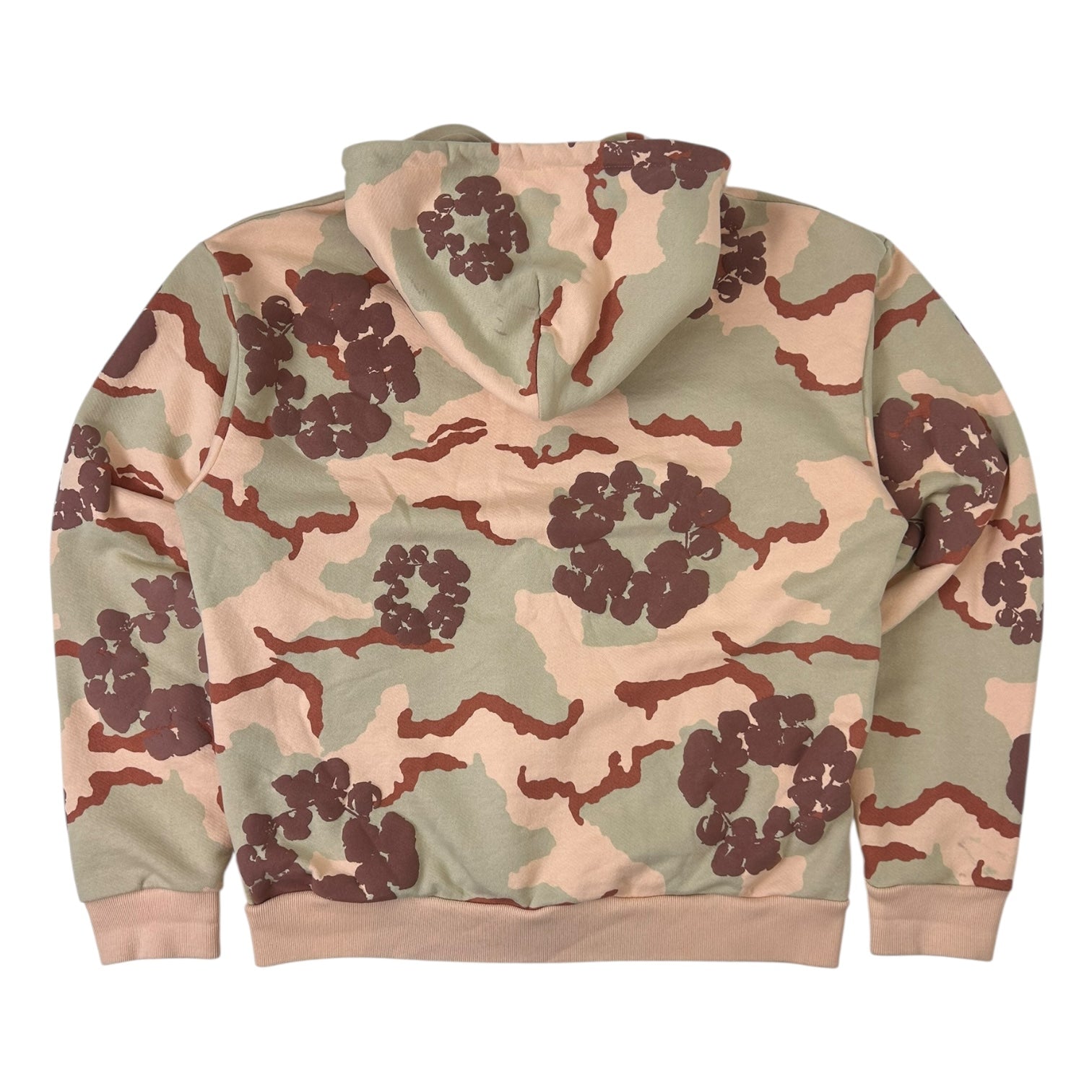 Denim Tears Cotton Wreath Zip Up Hoodie Brown Camo