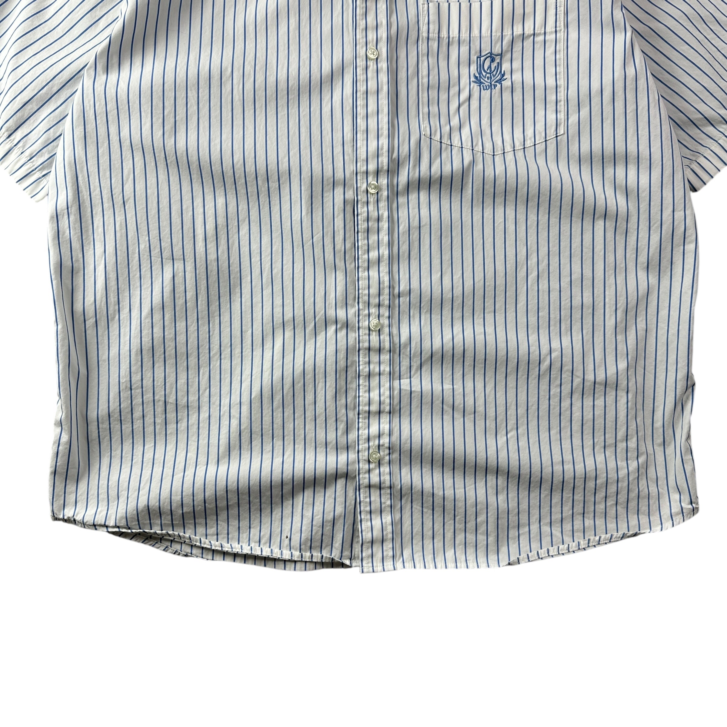 Carhartt W.I.P Linus Button Up White/Blue